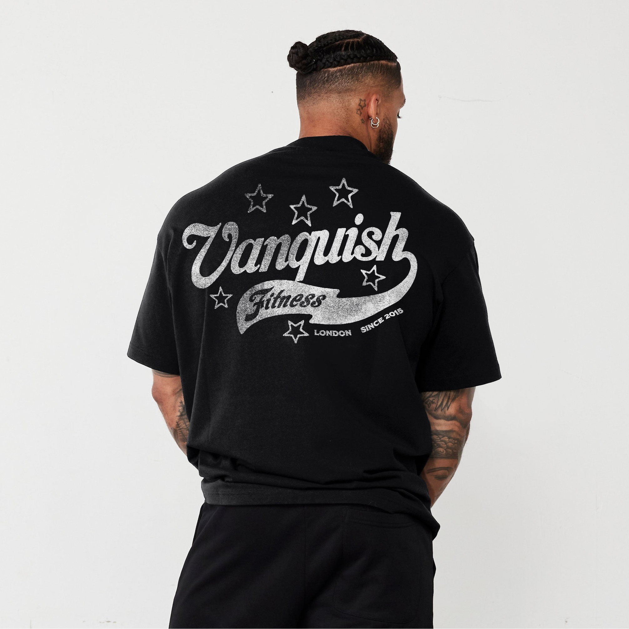 REVOLVE VINTAGE FLOURISH BLACK OVERSIZED TEE