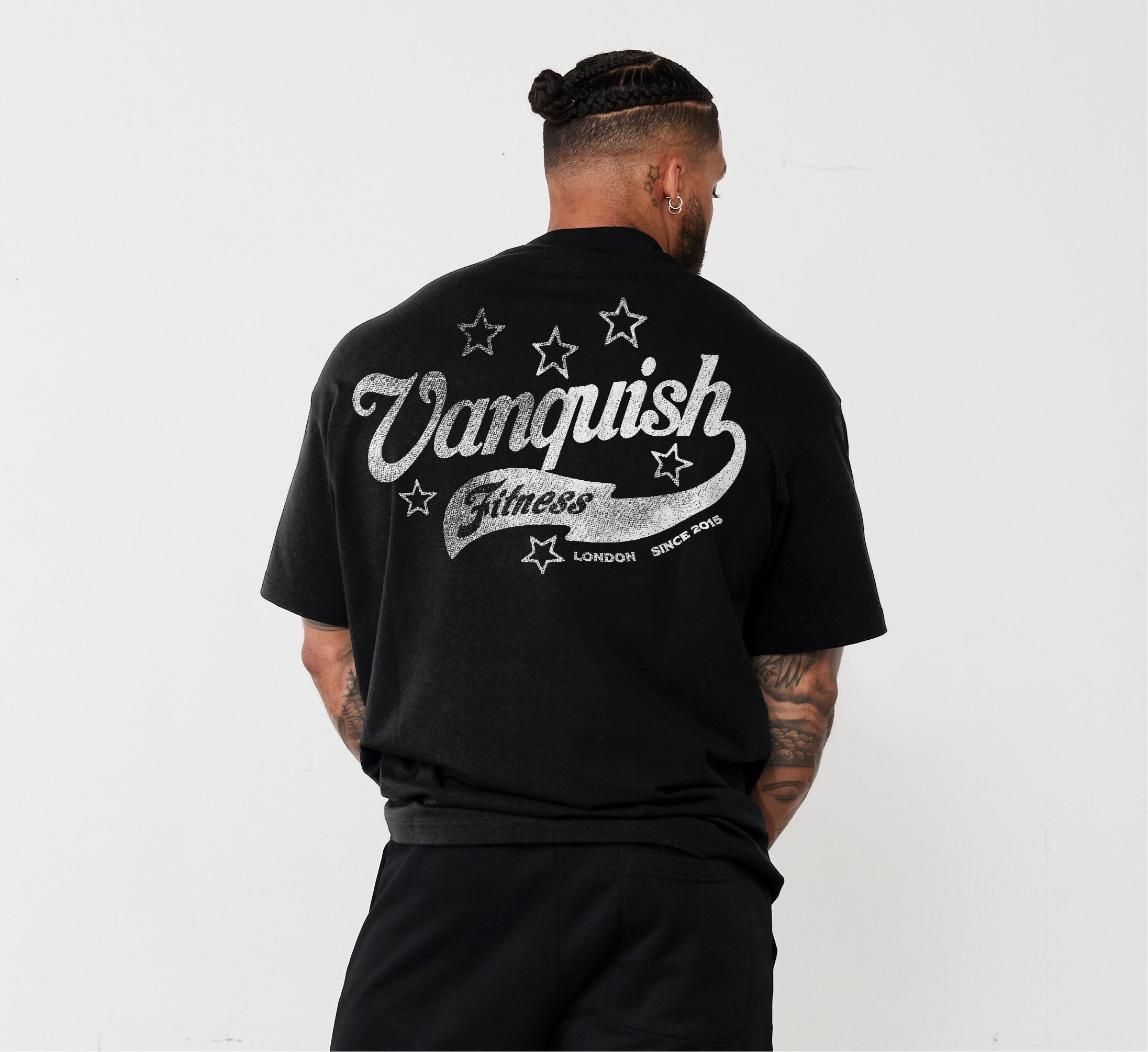 REVOLVE VINTAGE FLOURISH BLACK OVERSIZED TEE