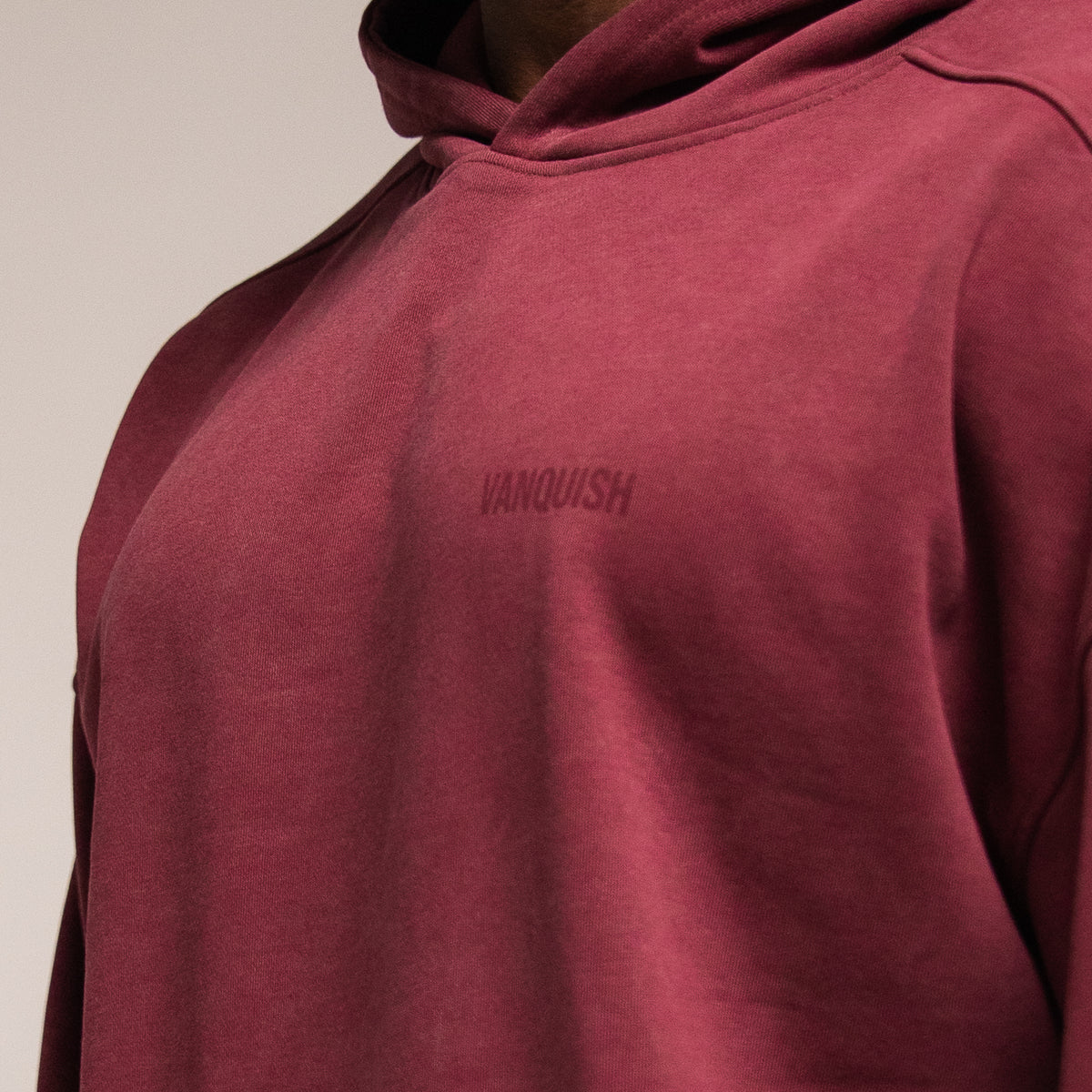WASHED RED OVERSIZED PULLOVER HOODIE