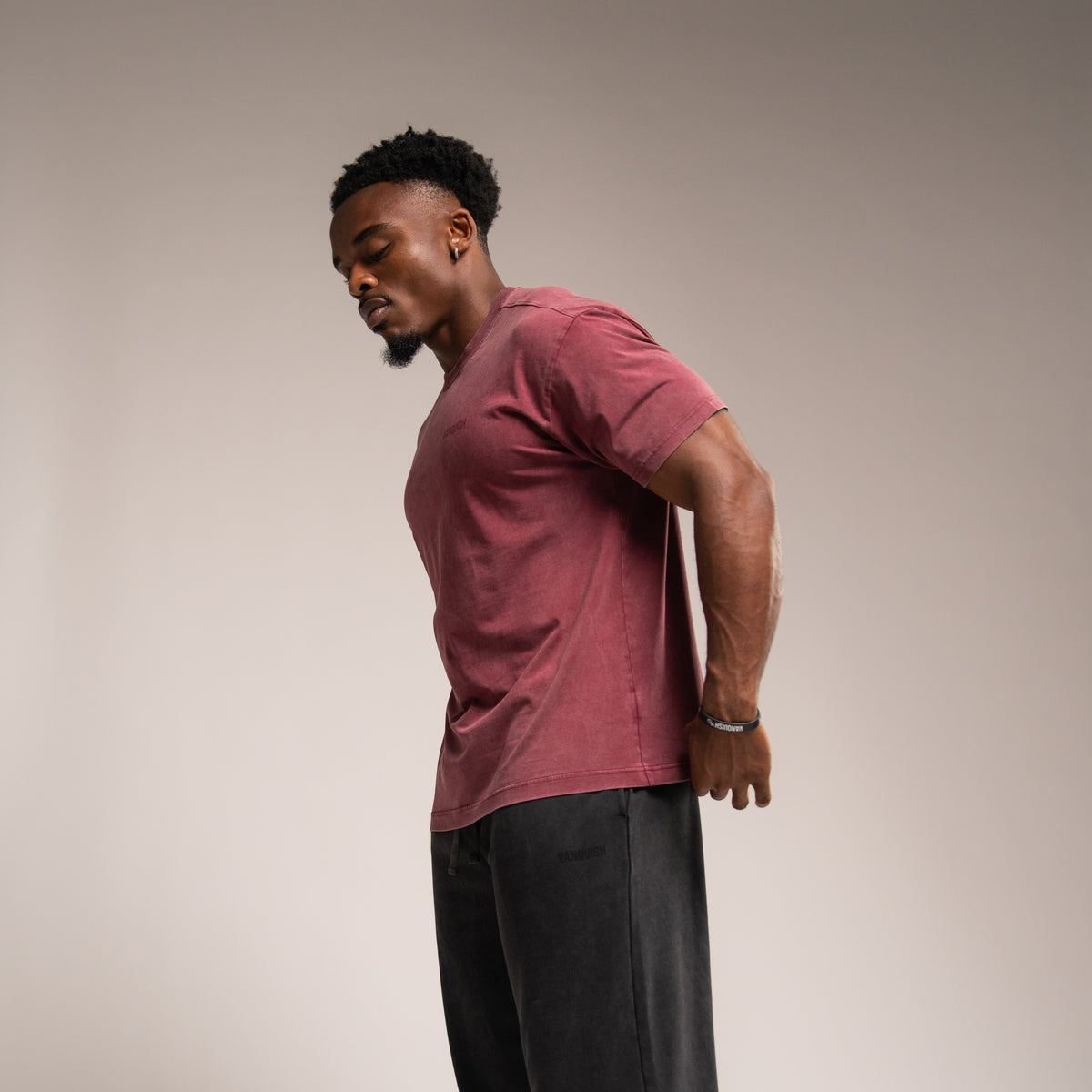 WASHED RED OVERSIZED T SHIRT