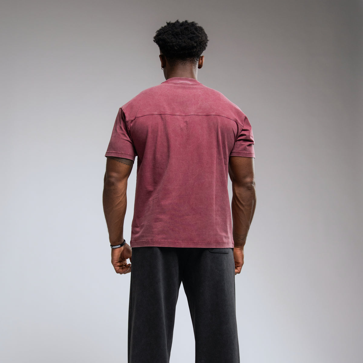 WASHED RED OVERSIZED T SHIRT