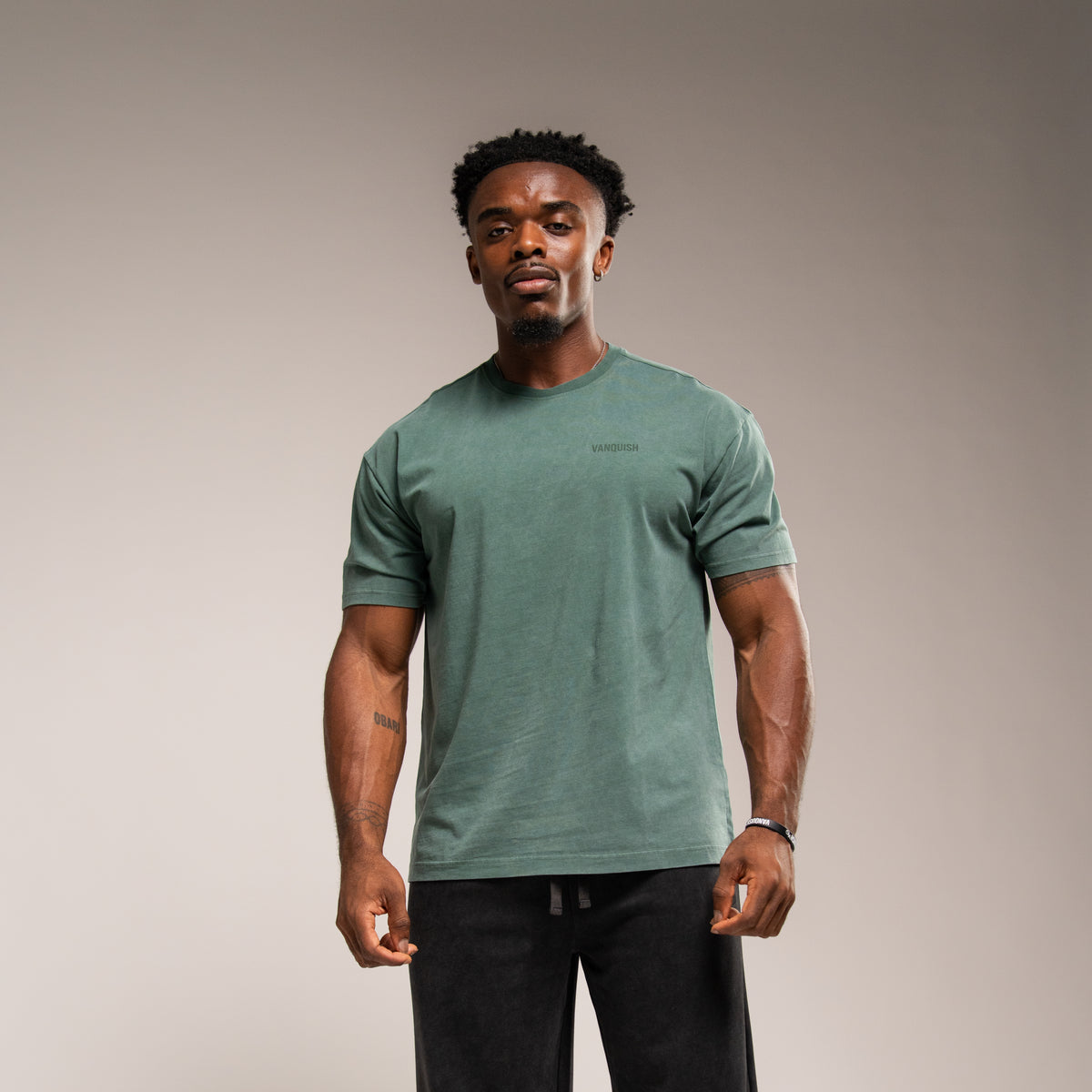 WASHED GREEN OVERSIZED T SHIRT