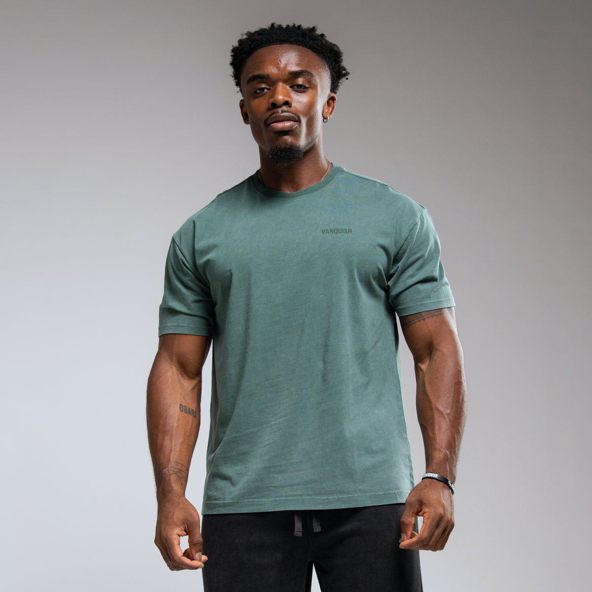 WASHED GREEN OVERSIZED T SHIRT