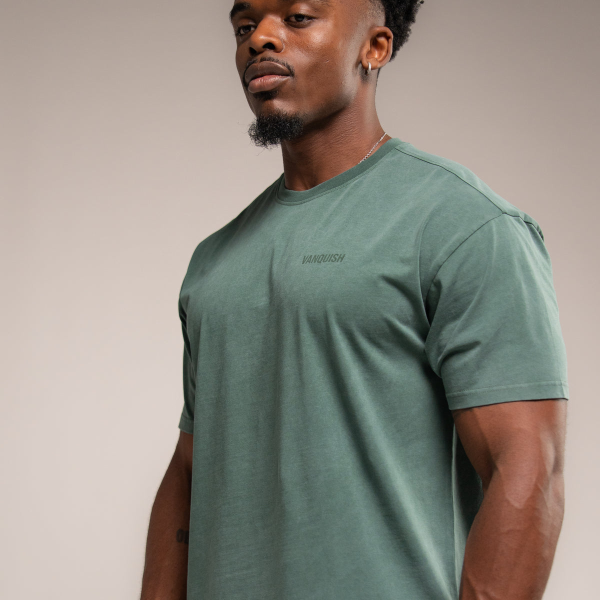 WASHED GREEN OVERSIZED T SHIRT