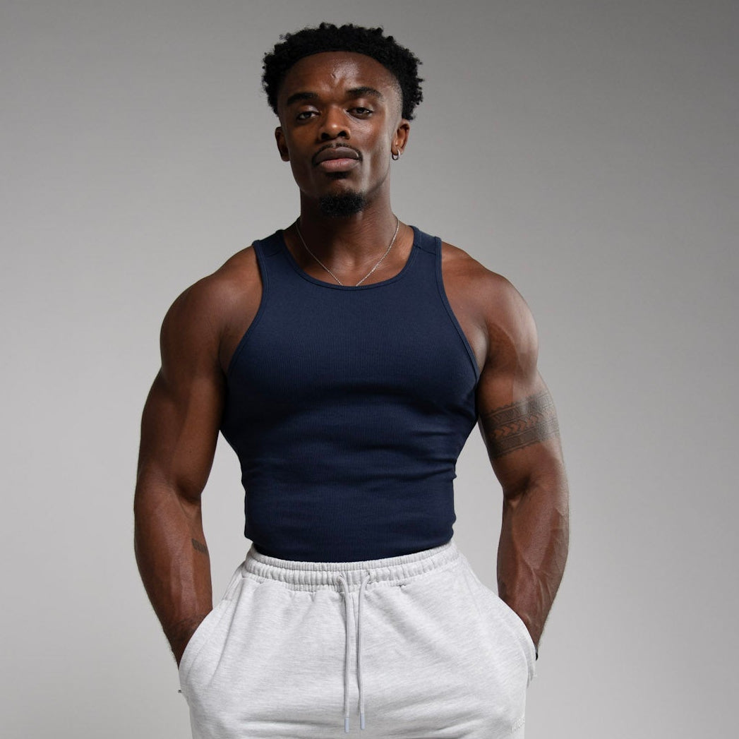 EVOLVE 3PK MULTI NAVY WHITE LIGHT GREY SLIM FIT VEST
