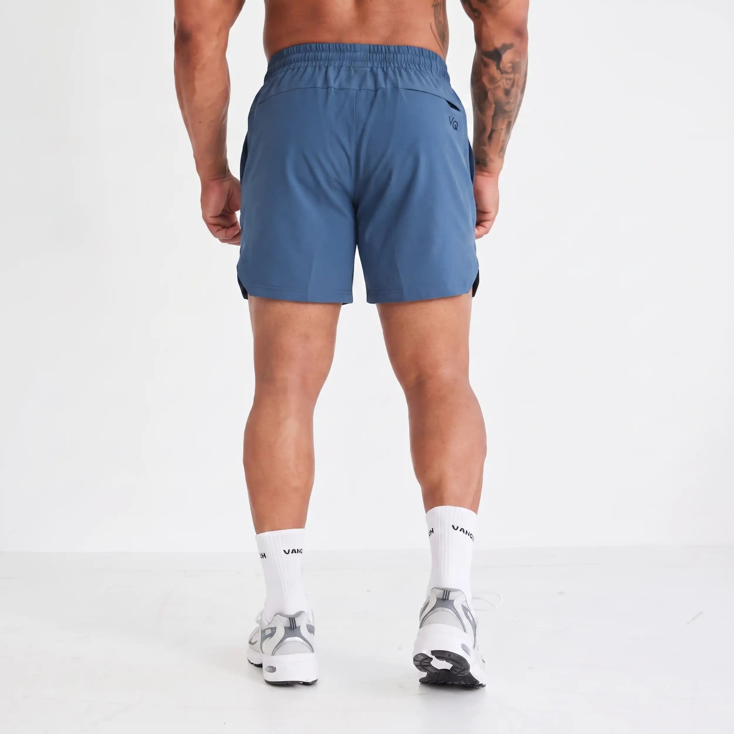 EVOLVE BLUE GREY 4" PERFORMANCE SHORT