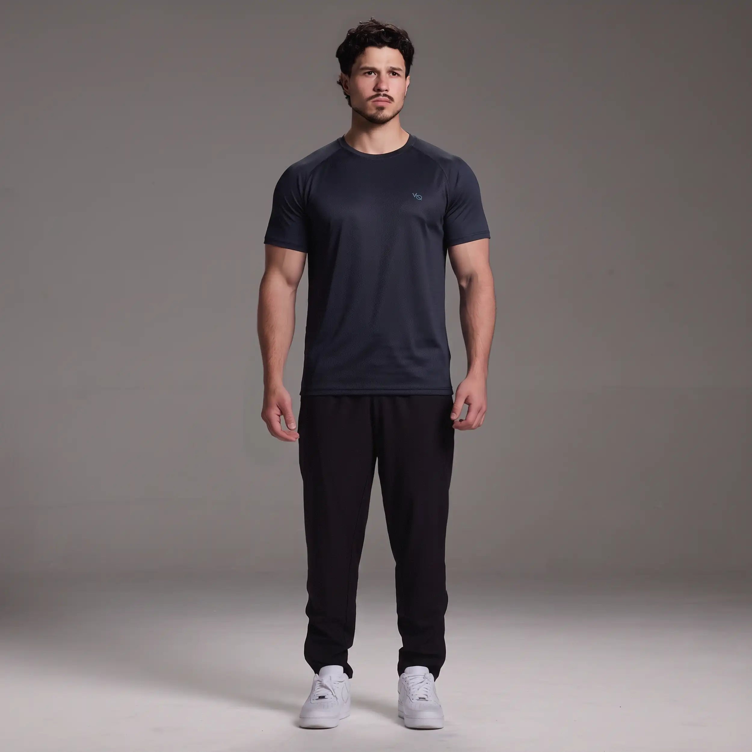 EVOLVE NAVY SLIM FIT PERFORMANCE T SHIRT