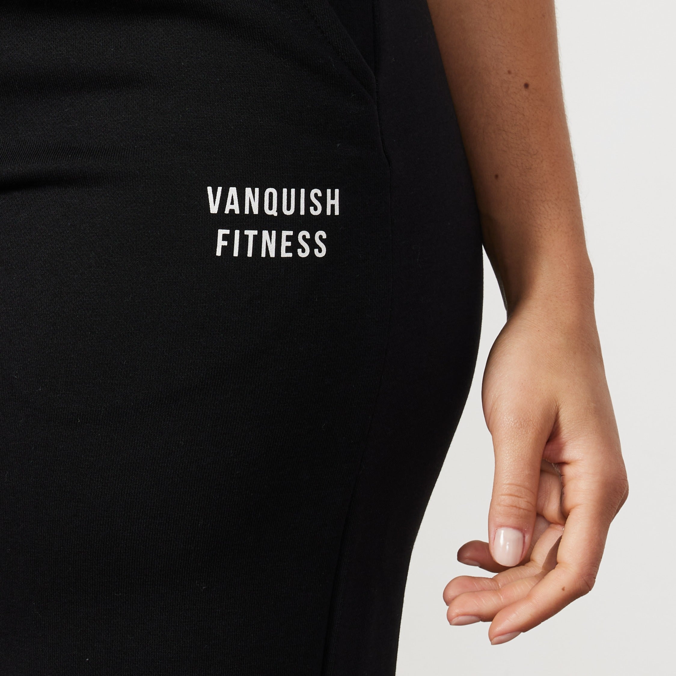 Vanquish Rejuvenate Black Petite Wide Leg Sweatpants