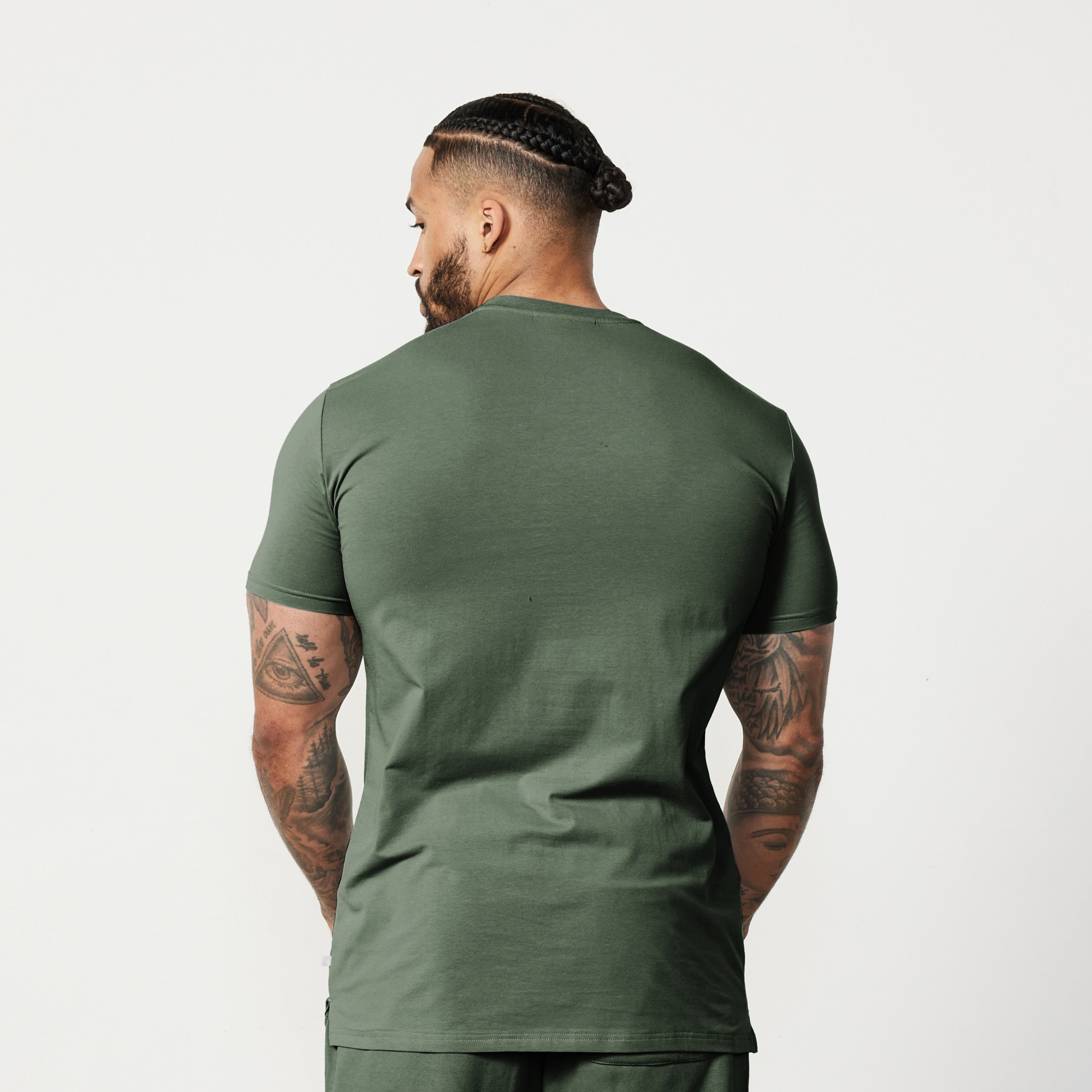 Vanquish Essential Forest Green Slim Fit Short Sleeve T Shirt