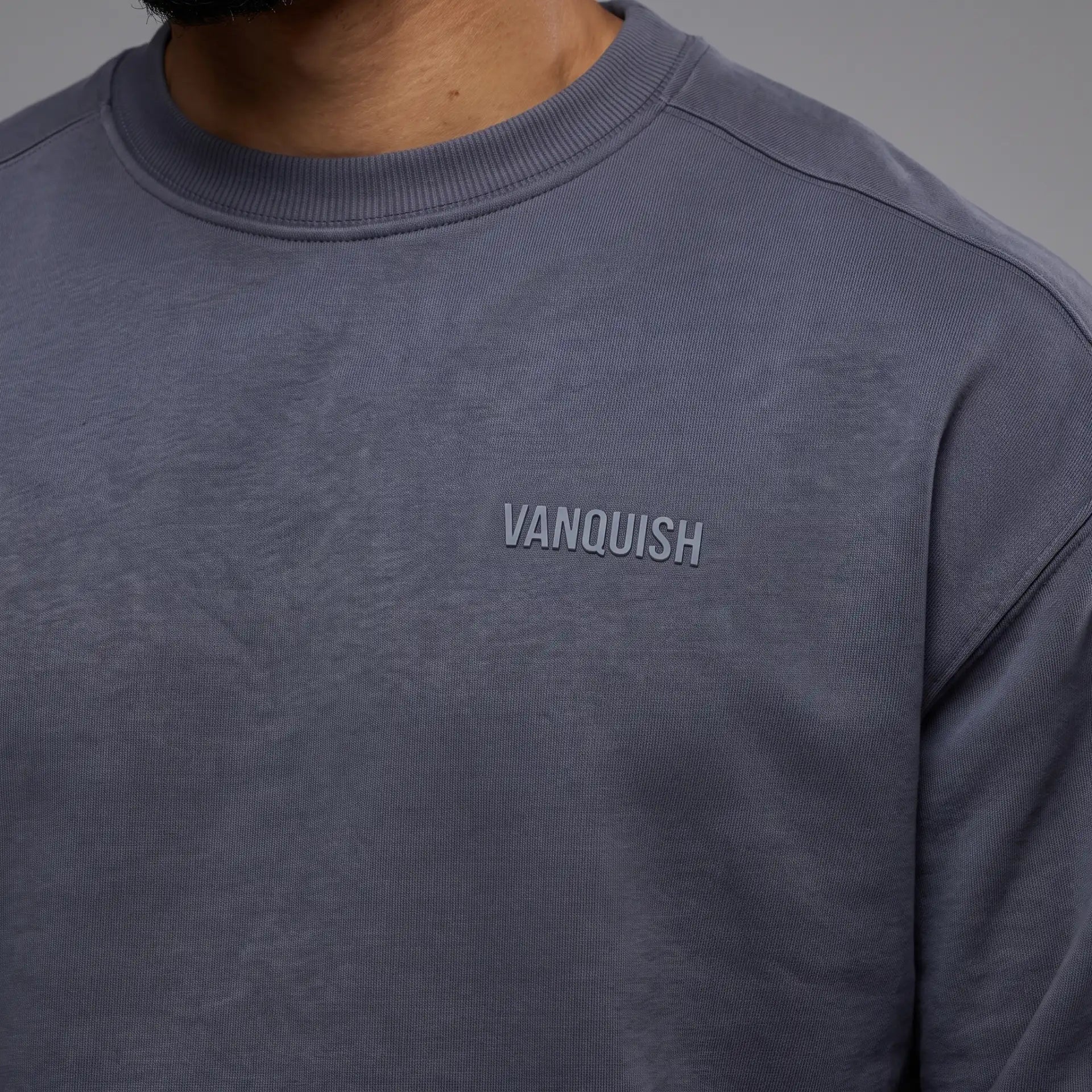 EVOLVE DARK GREY OVERSIZED SWEATER