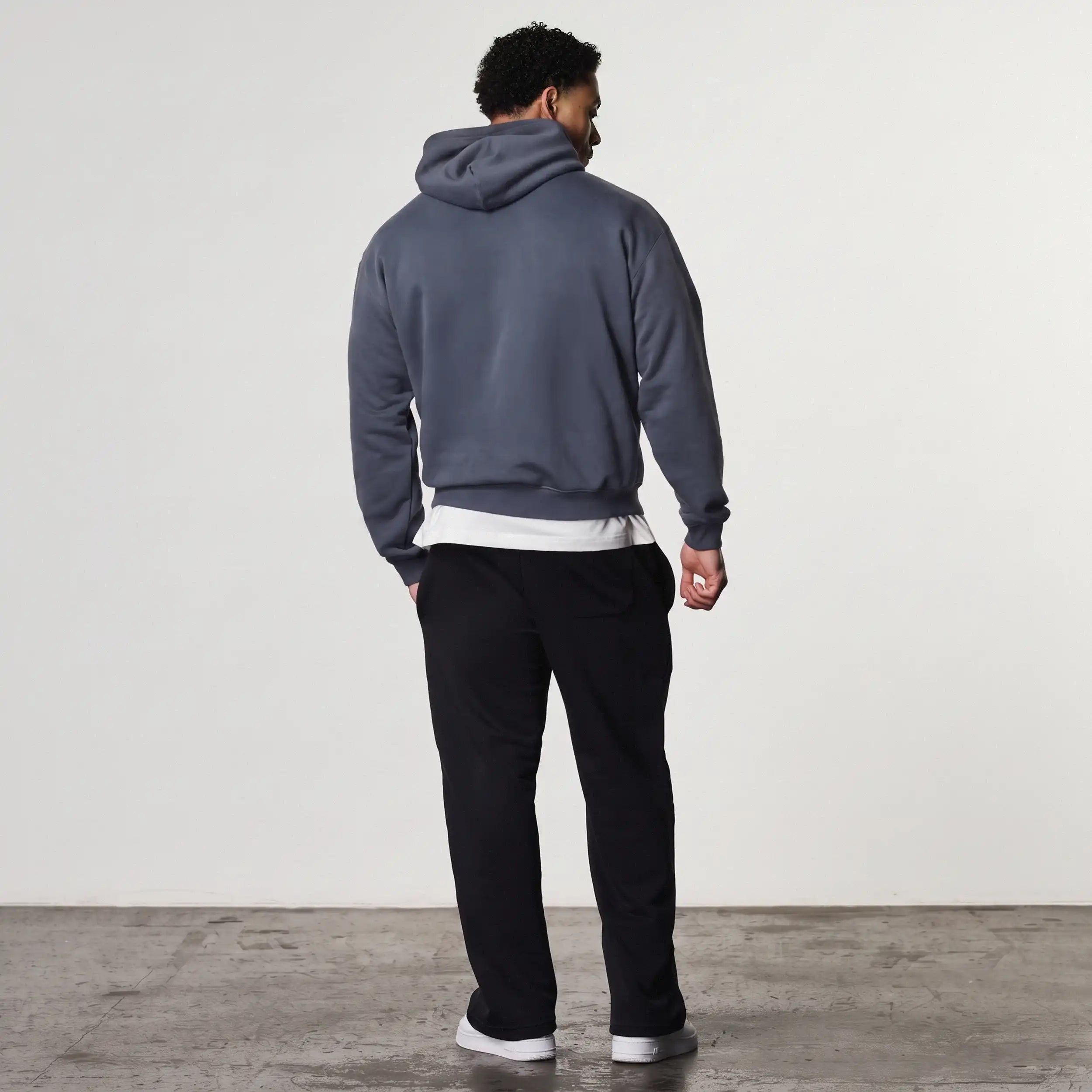VANQUISH EVOLVE DARK GREY OVERSIZED PULLOVER HOODIE