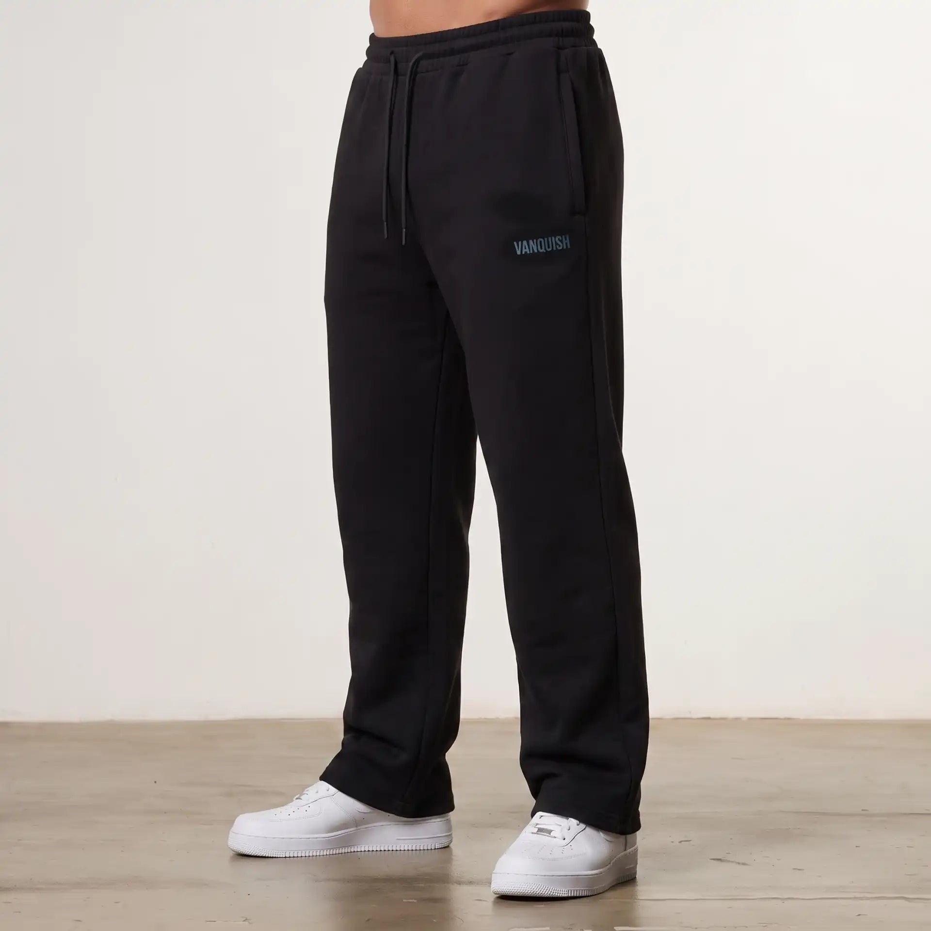 Evolve Black Straight Leg Sweatpants