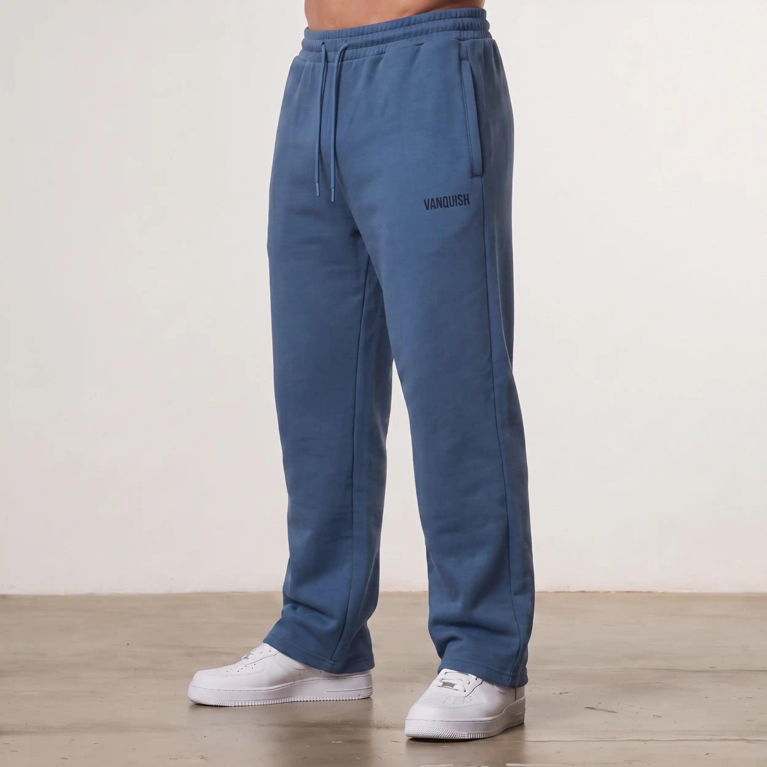Evolve Blue Grey Straight Leg Sweatpants