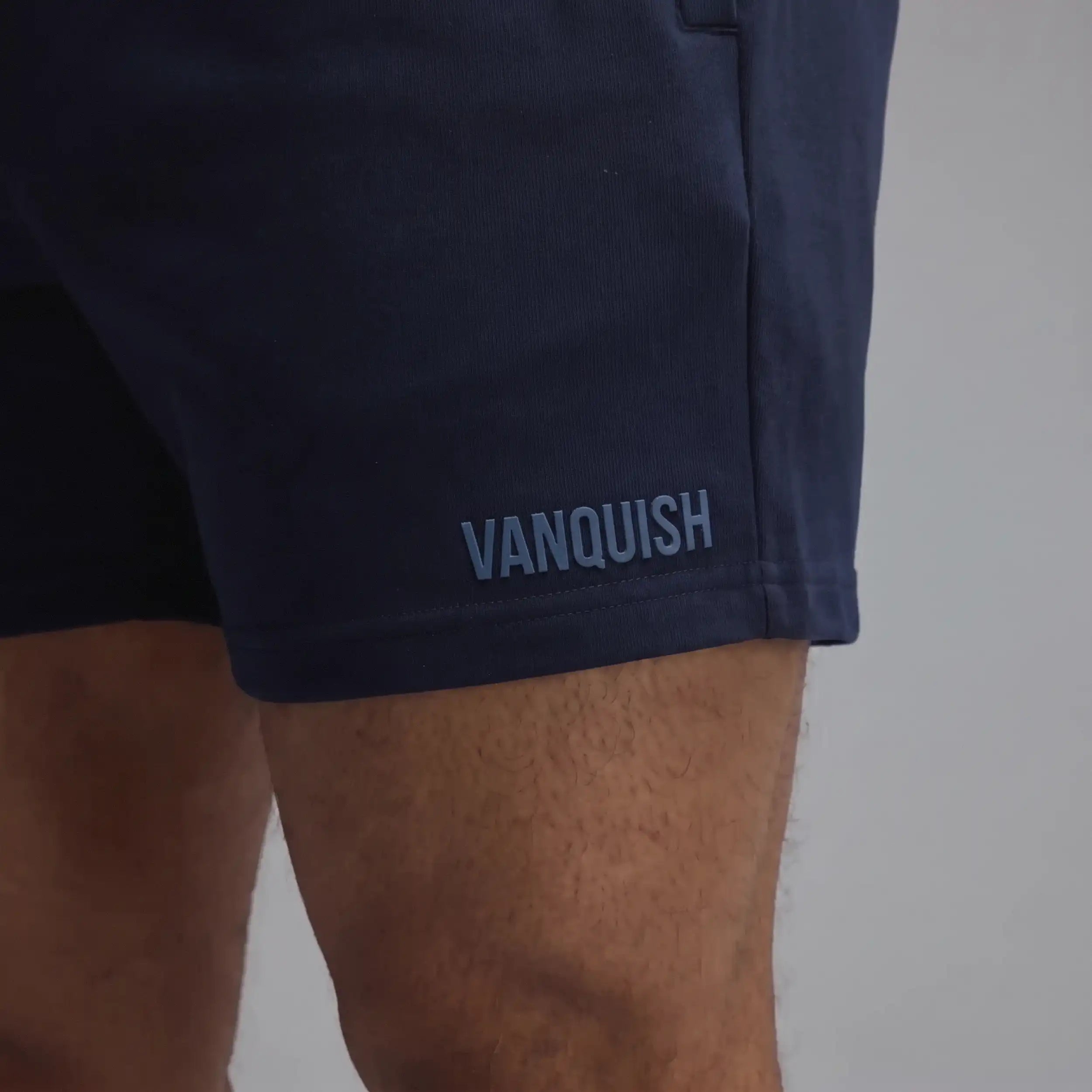 VANQUISH EVOLVE NAVY REGULAR FIT SWEAT SHORT