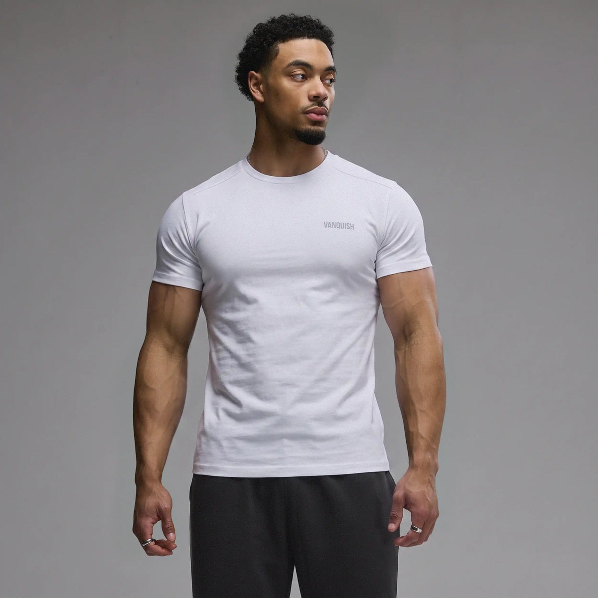 EVOLVE WHITE SLIM FIT T SHIRT