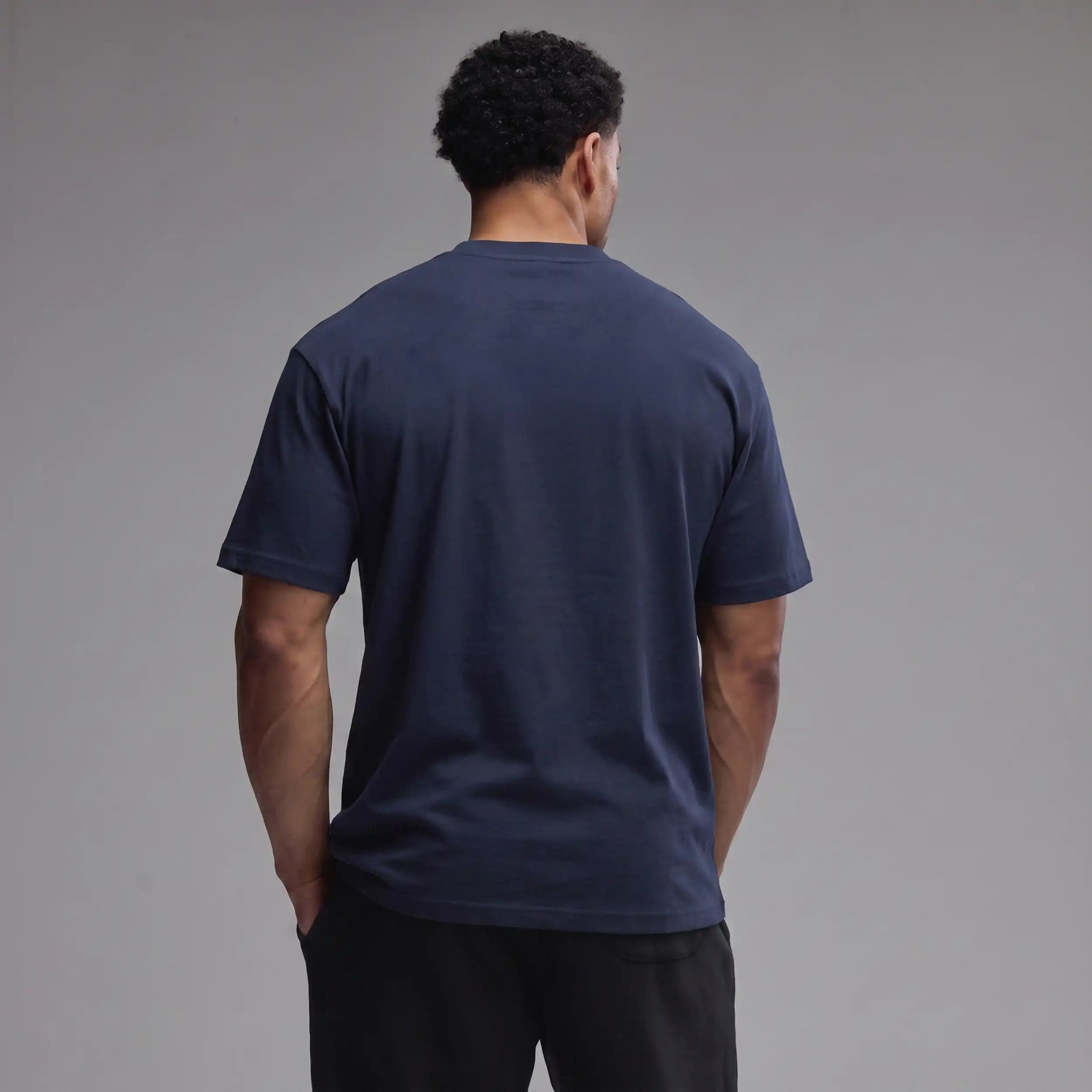 VANQUISH EVOLVE NAVY OVERSIZED JERSEY T SHIRT