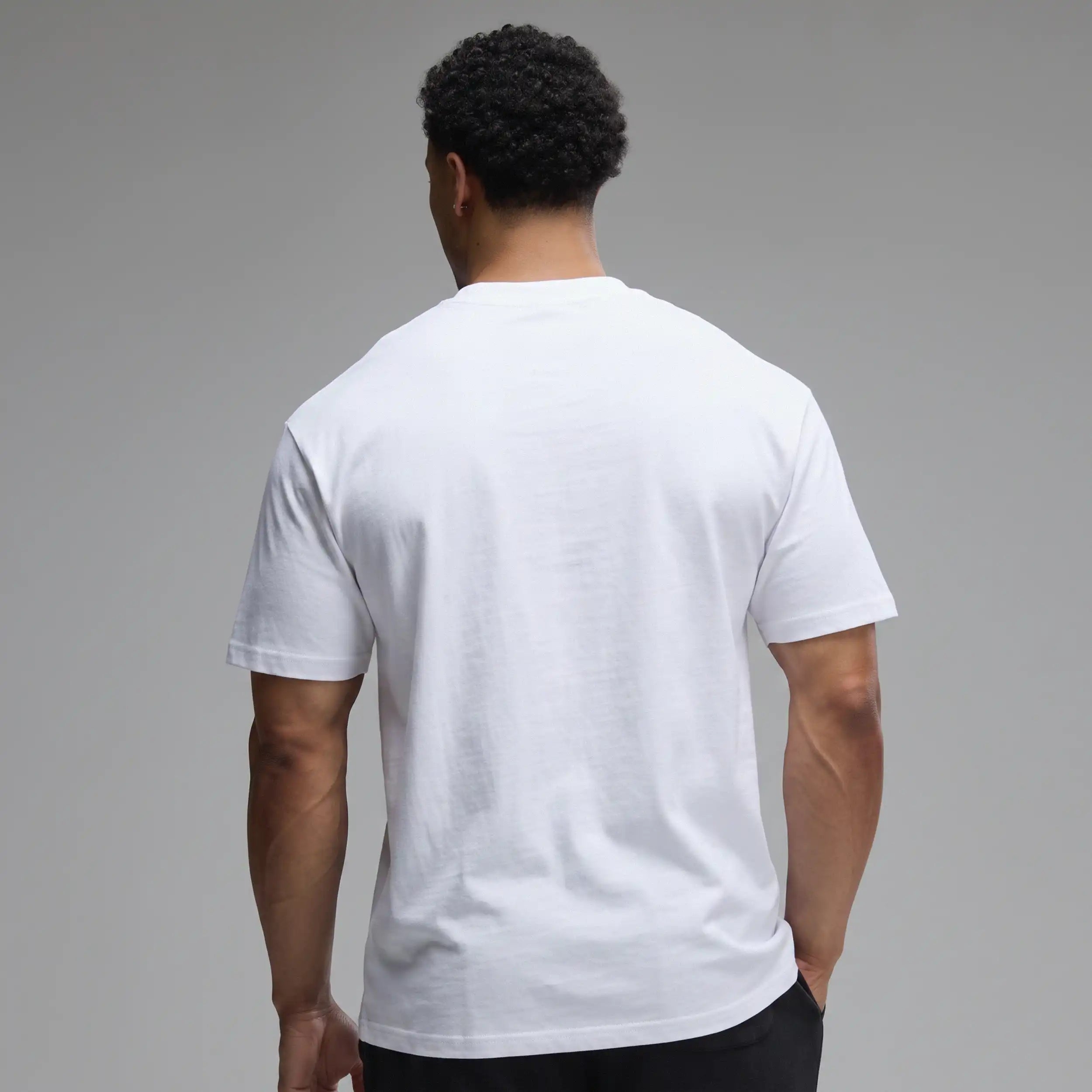 VANQUISH EVOLVE WHITE OVERSIZED JERSEY T SHIRT