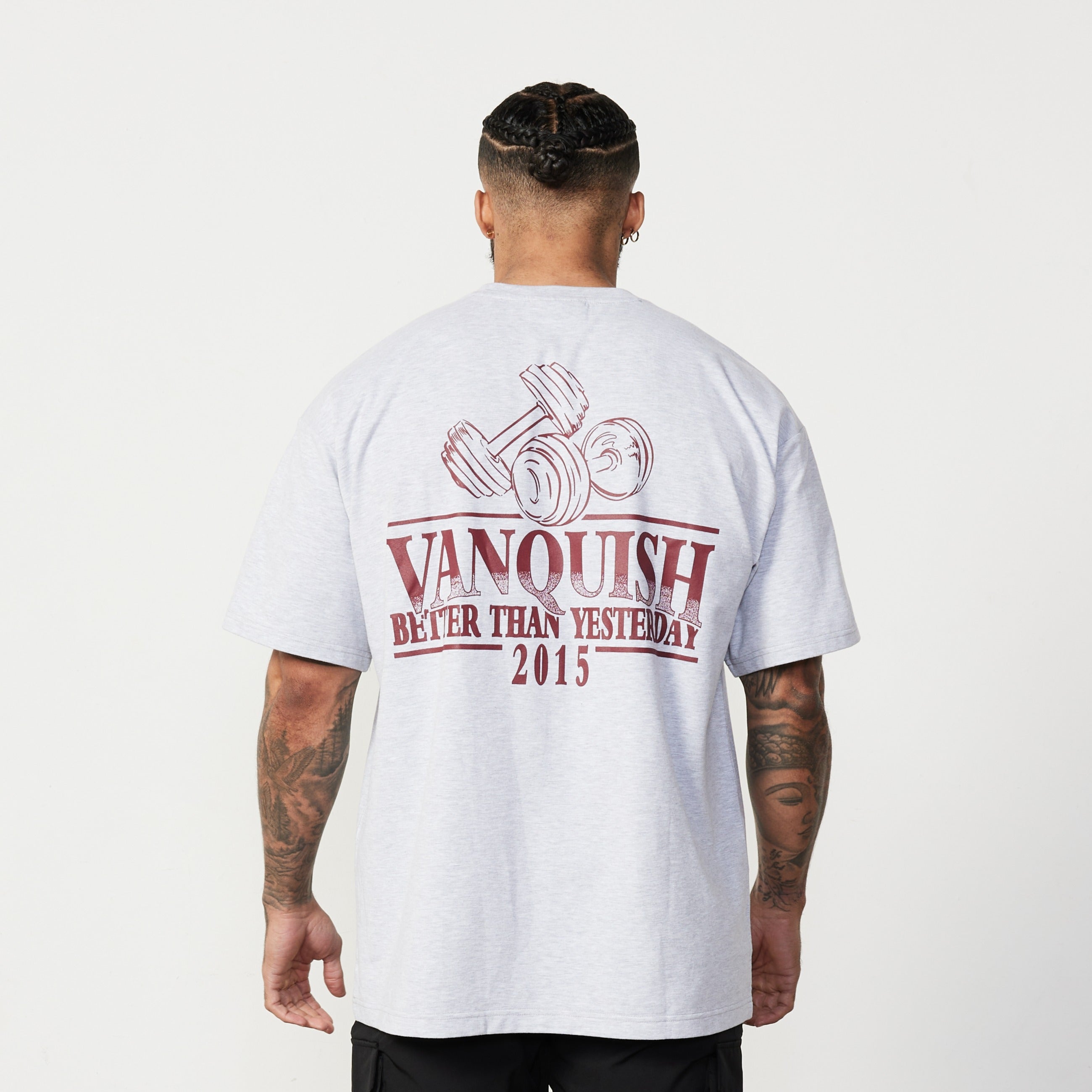 Vanquish TSP Light Grey Western Oversized T Shirt
