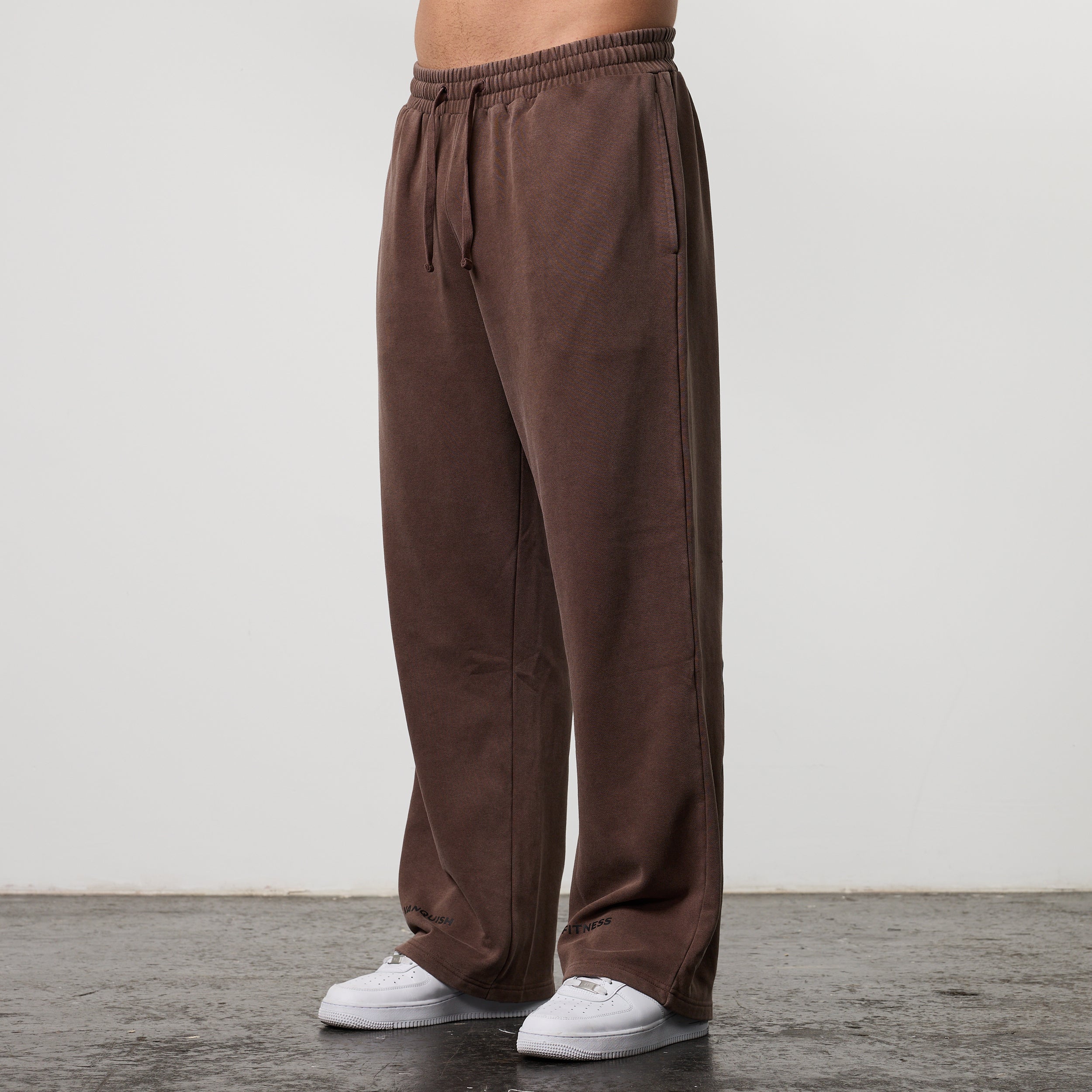 BLACK FORGE WASHED BROWN STRAIGHT LEG SWEATPANTS