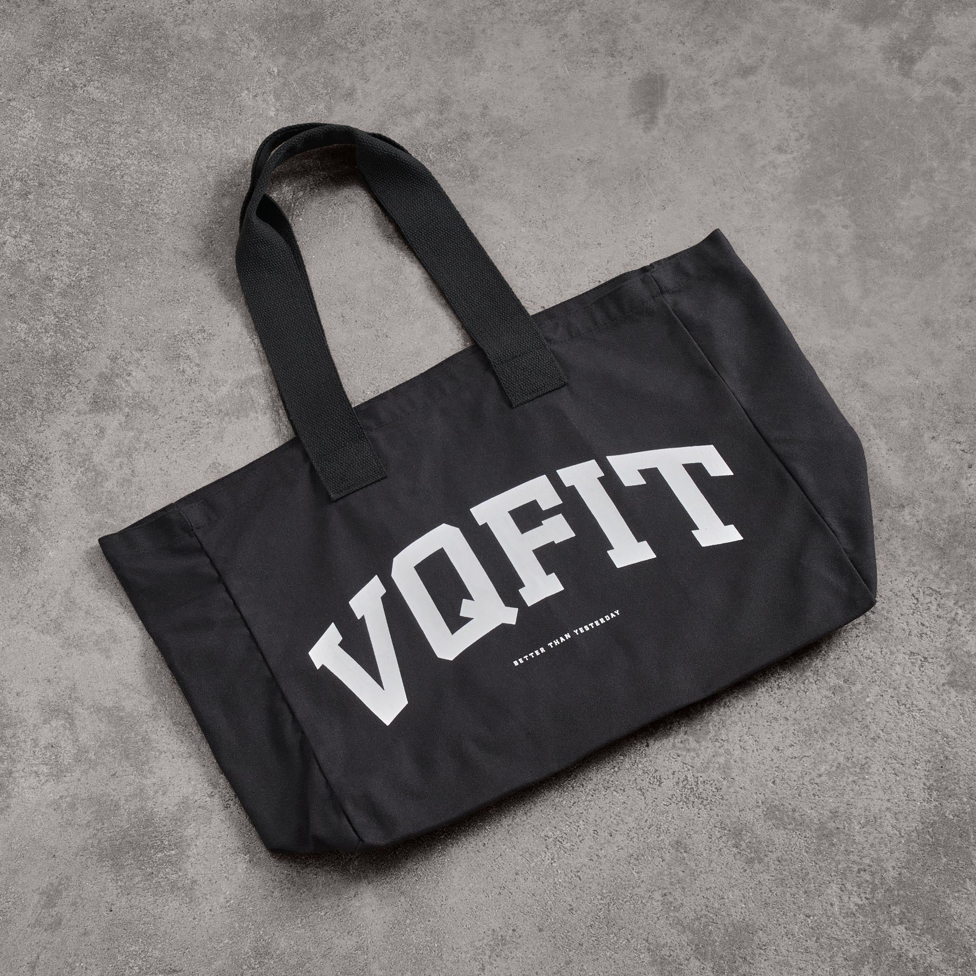 Black VQFIT Tote Bag