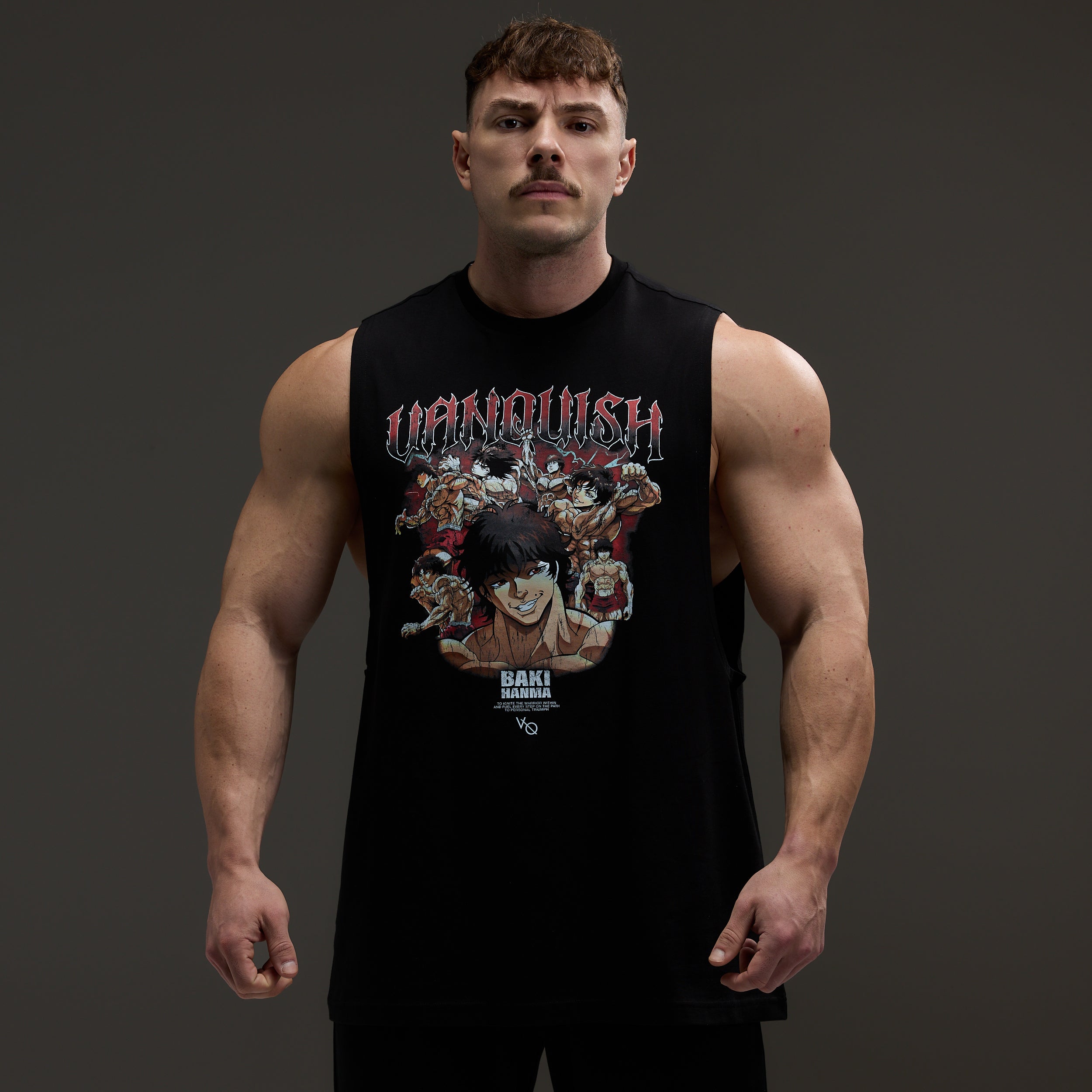VQ x Baki: Black Baki Sleeveless T Shirt