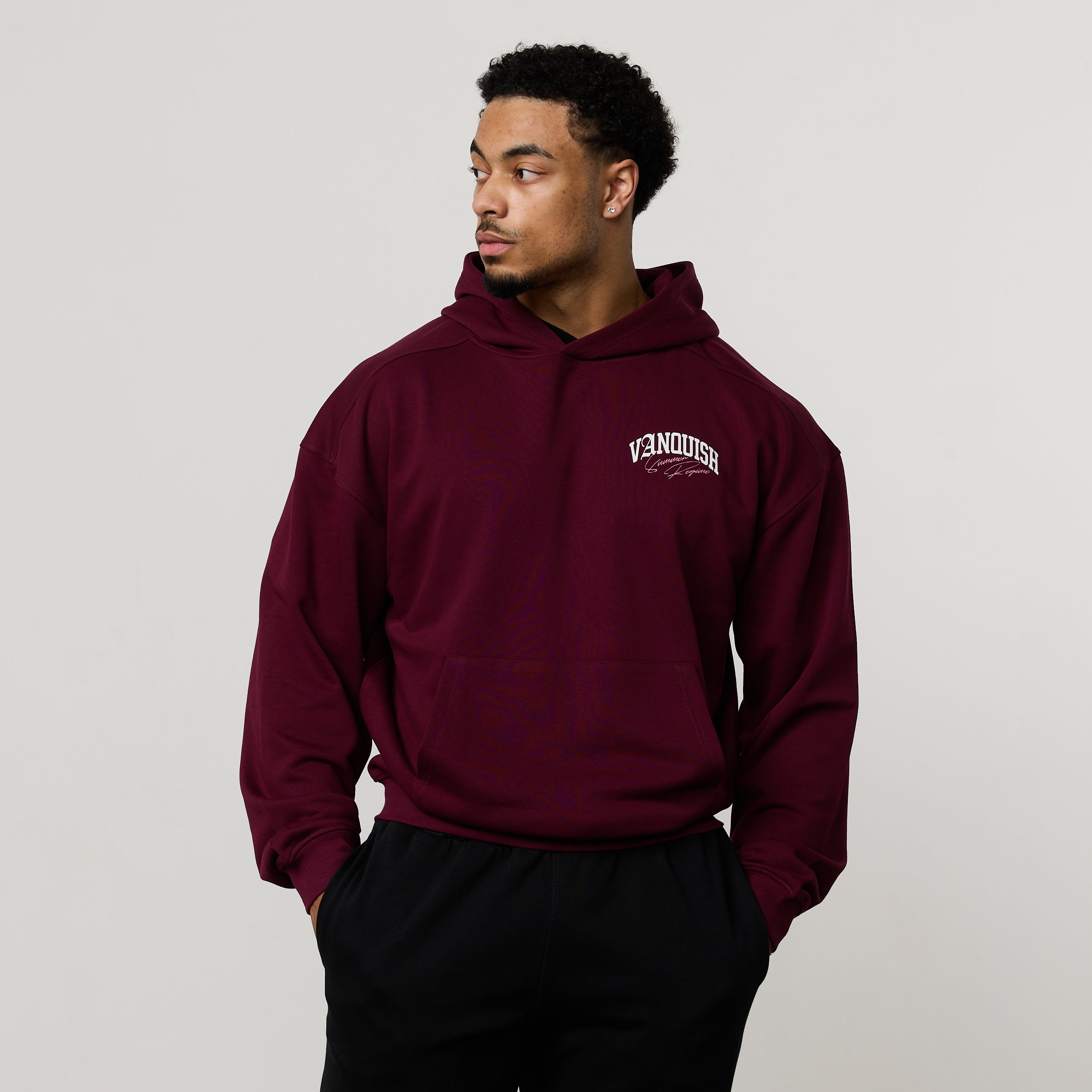 REGIME OXBLOOD OVERSIZED HOODIE