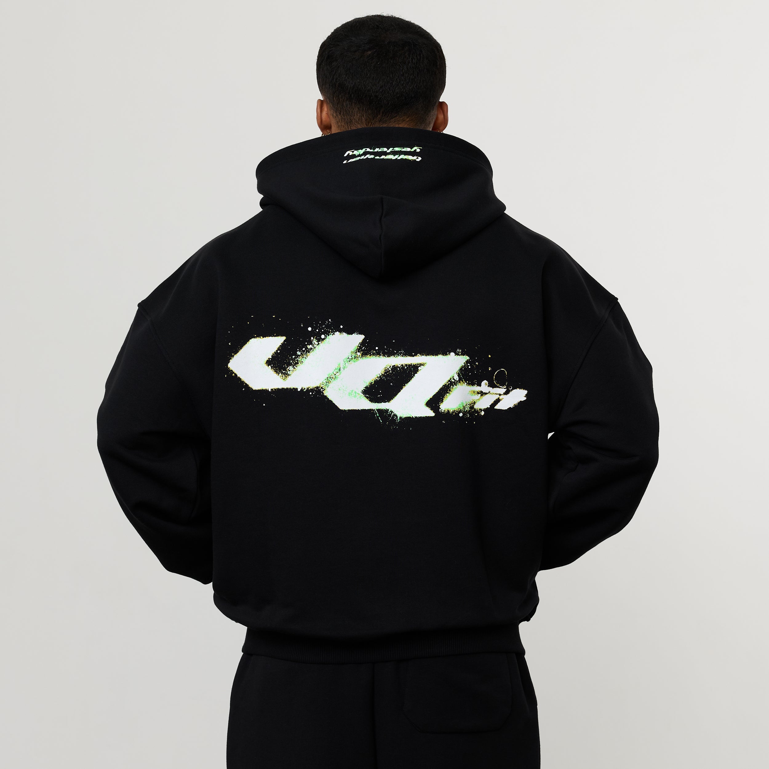ACID BLACK OVERSIZED HOODIE