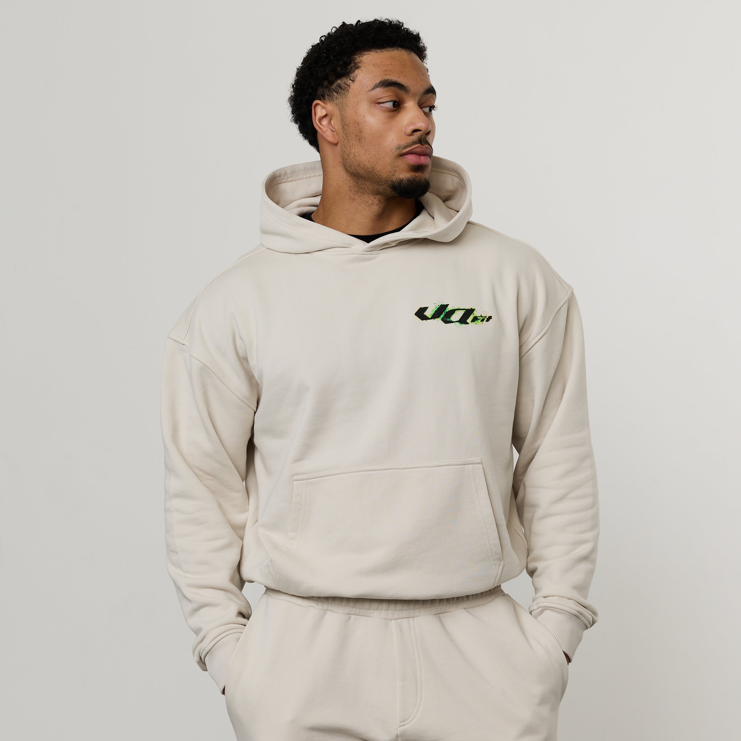 ACID OFF WHITE OVERSIZED HOODIE