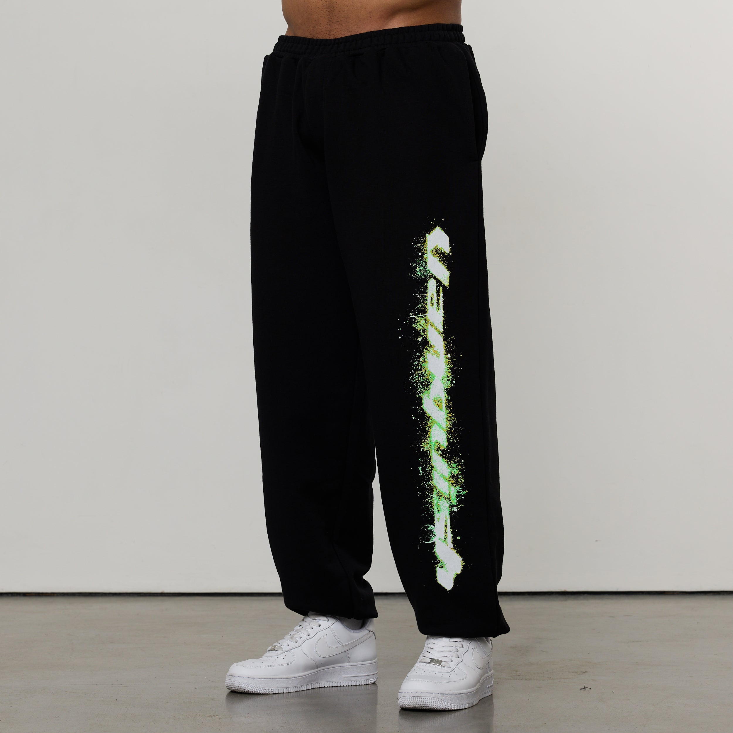 ACID BLACK OVERSIZED SWEATPANTS