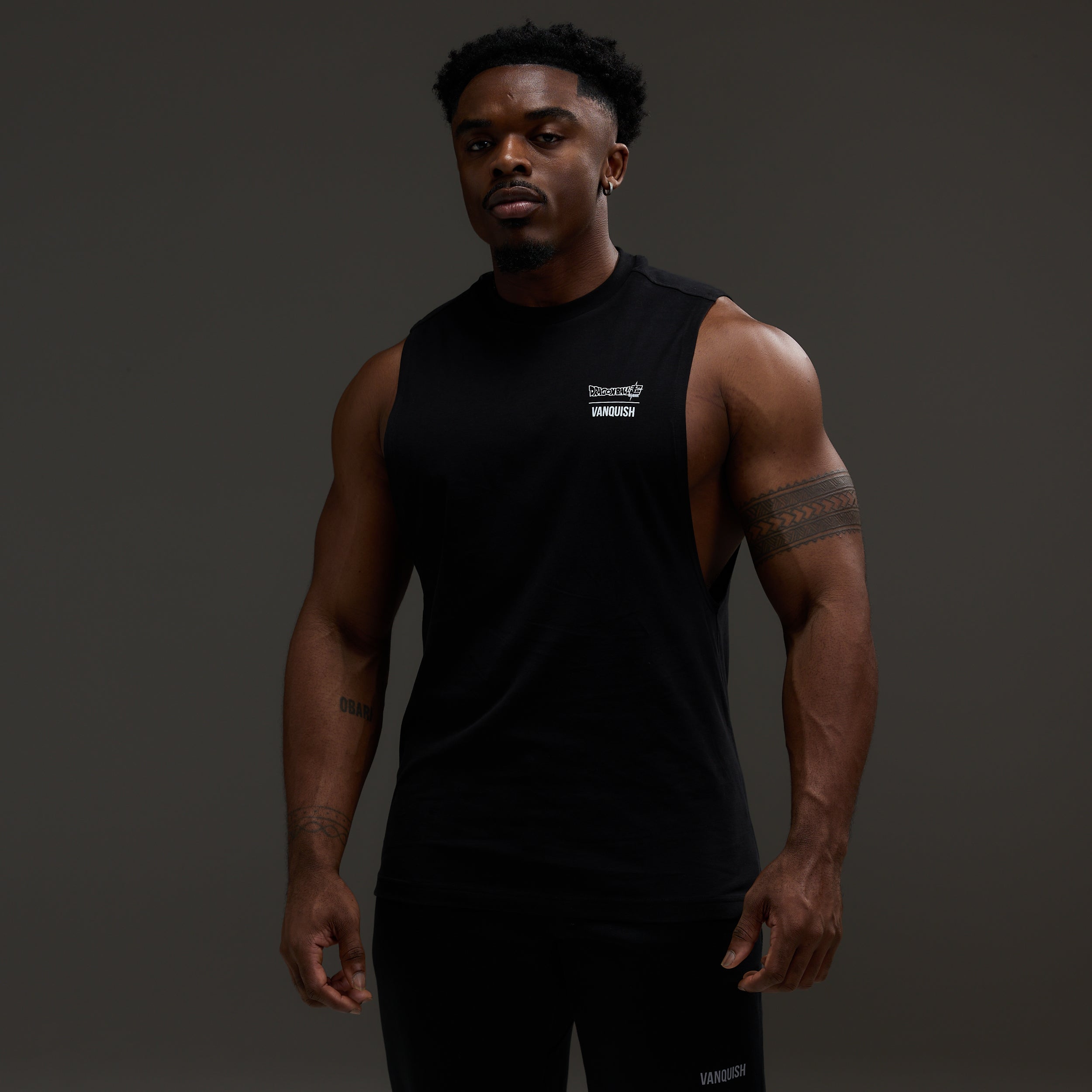 Vanquish DBS Vegeta SSGSS Black Oversized Sleeveless T Shirt