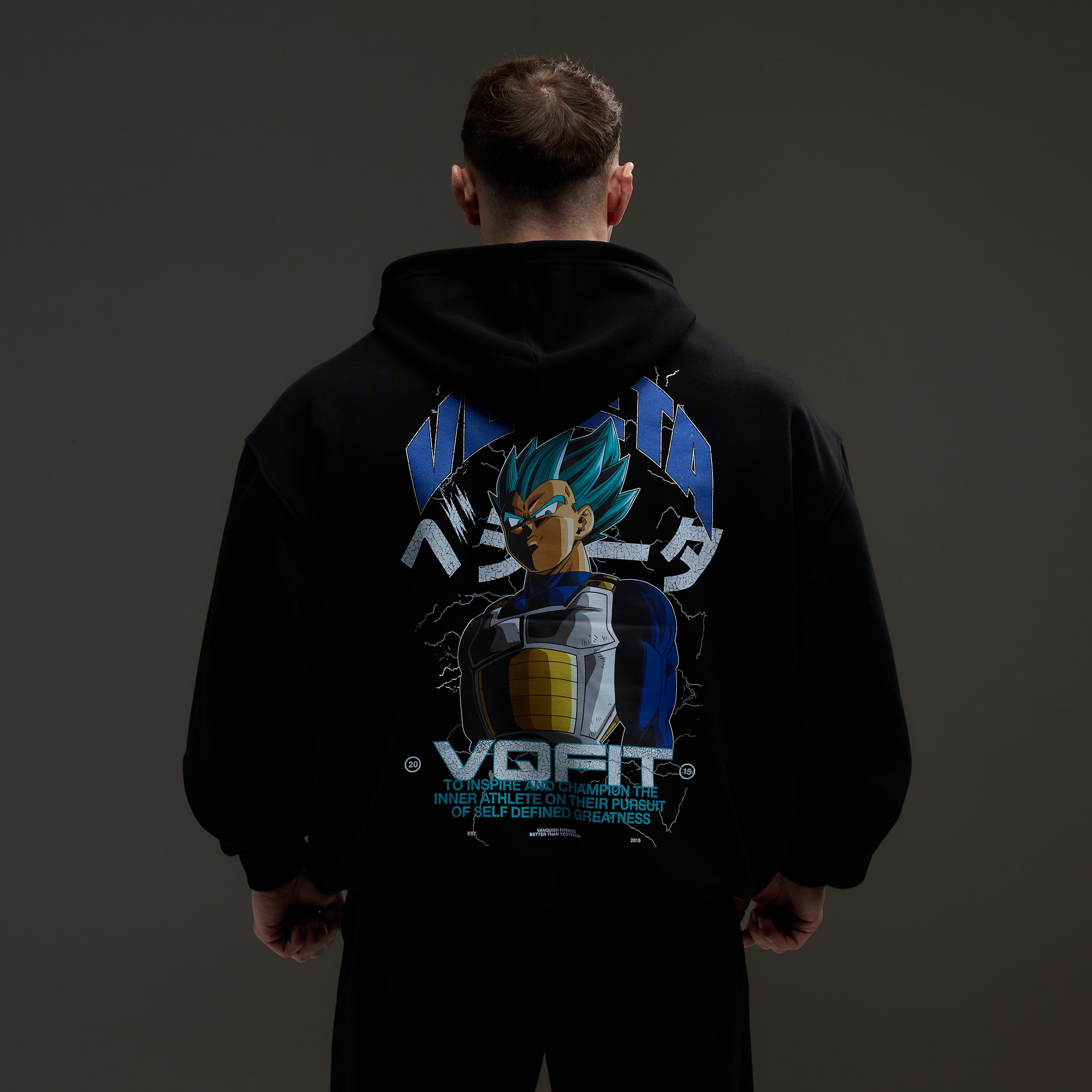 Vanquish DBS Vegeta SSGSS Black Oversized Hoodie