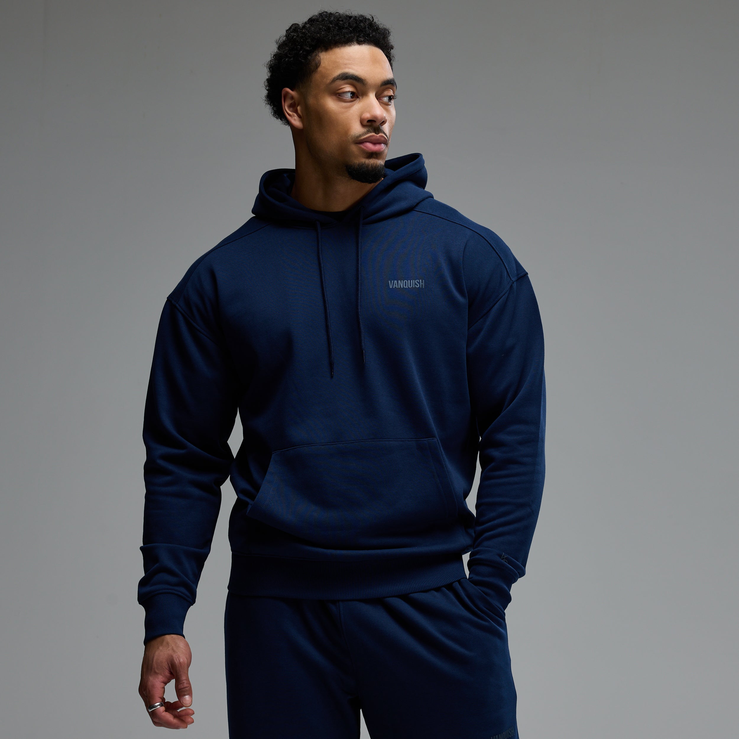 Vanquish Essential Navy Pullover Hoodie