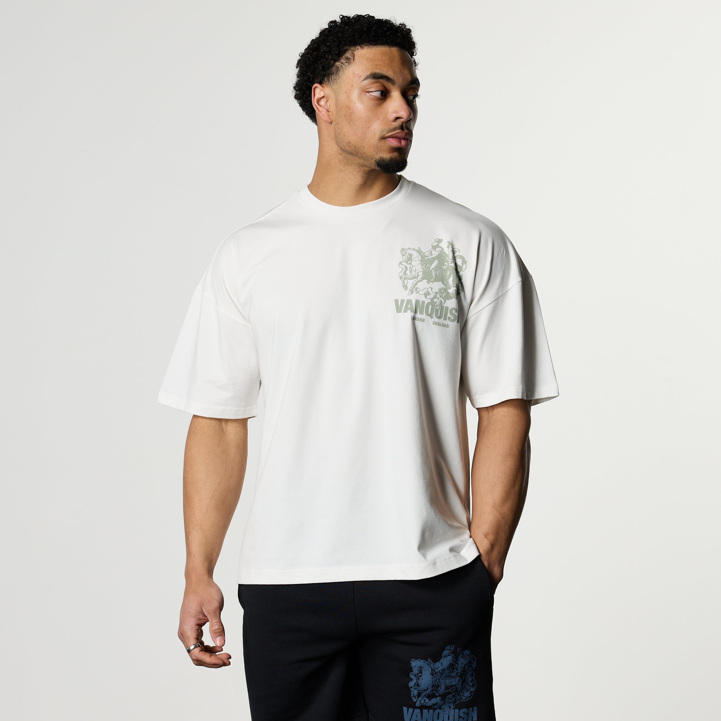 CAMELOT WHITE OVERSIZED T SHIRT