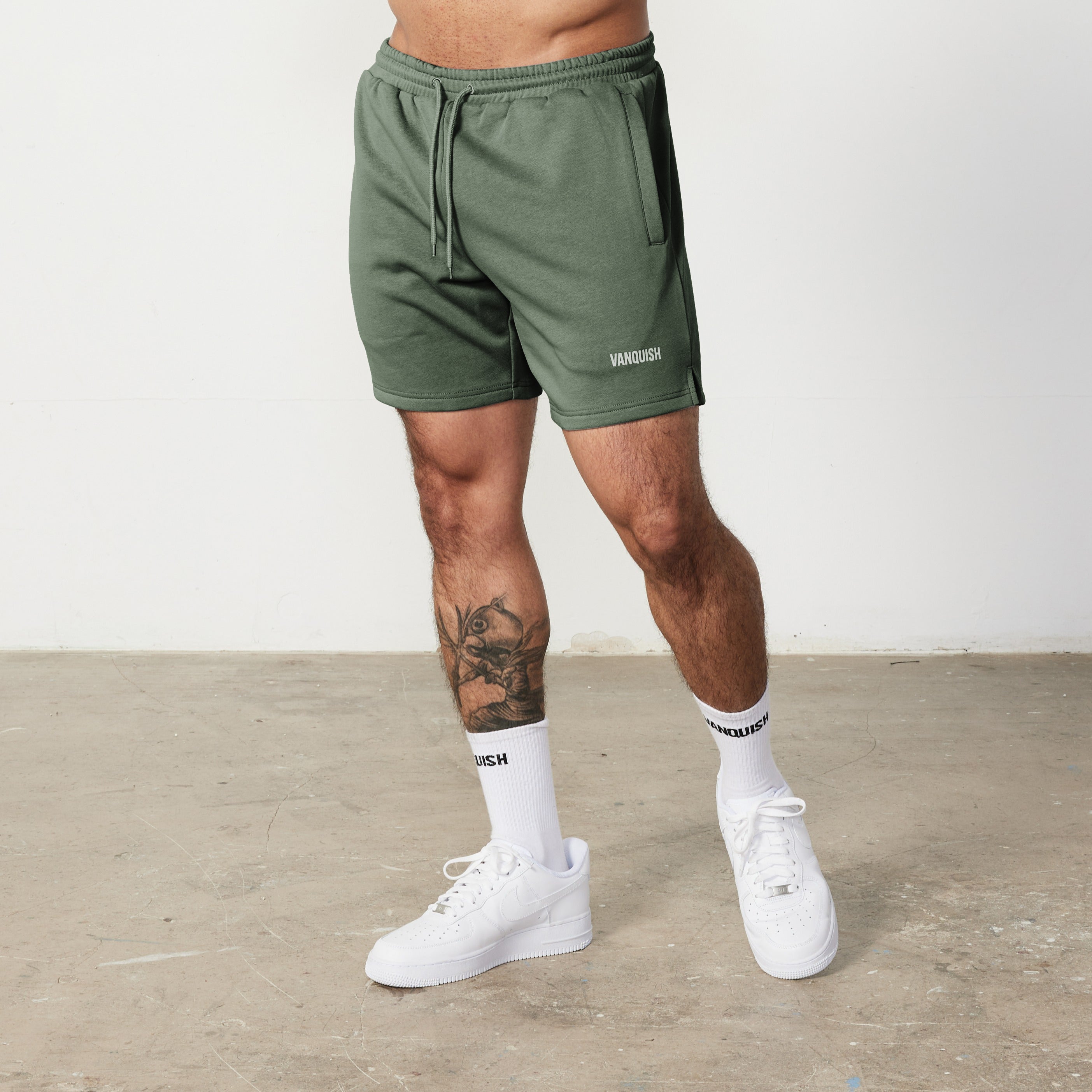 Vanquish Essential Forest Green Regular Fit Shorts