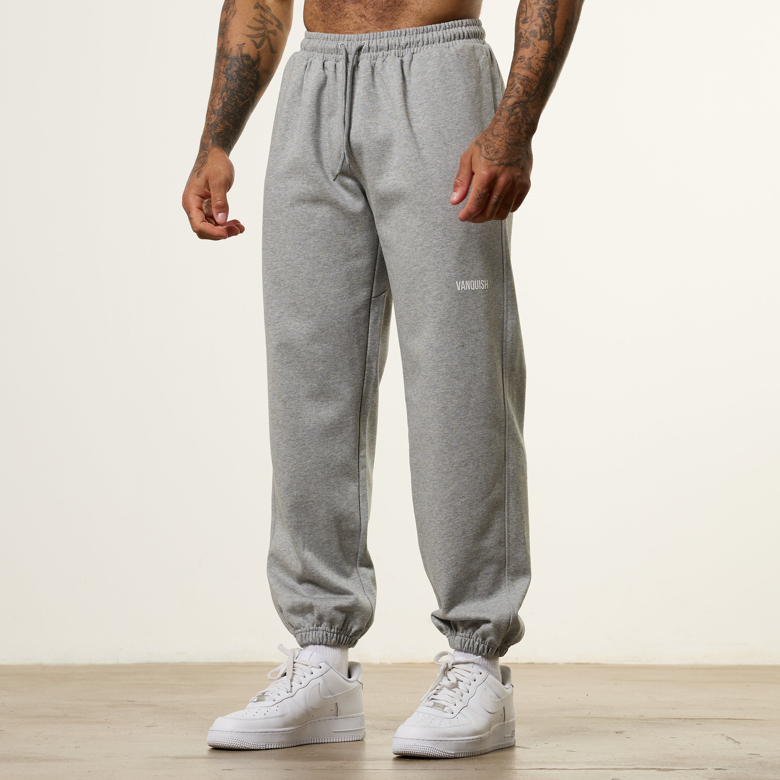 その他 Vanquish Grey Bodybuilding Baggy pants VANQUISH FITNESS Bodybuildingモデル グレー バギーパンツ
