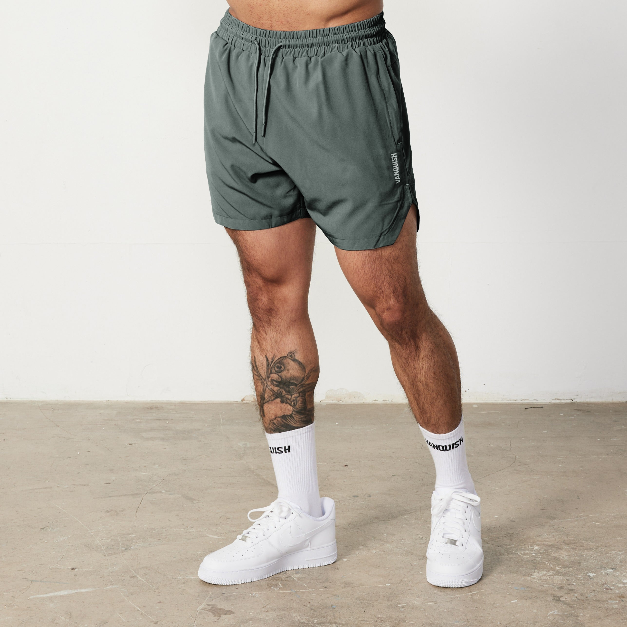 Vanquish Essential Forest Green Performance 4" Shorts