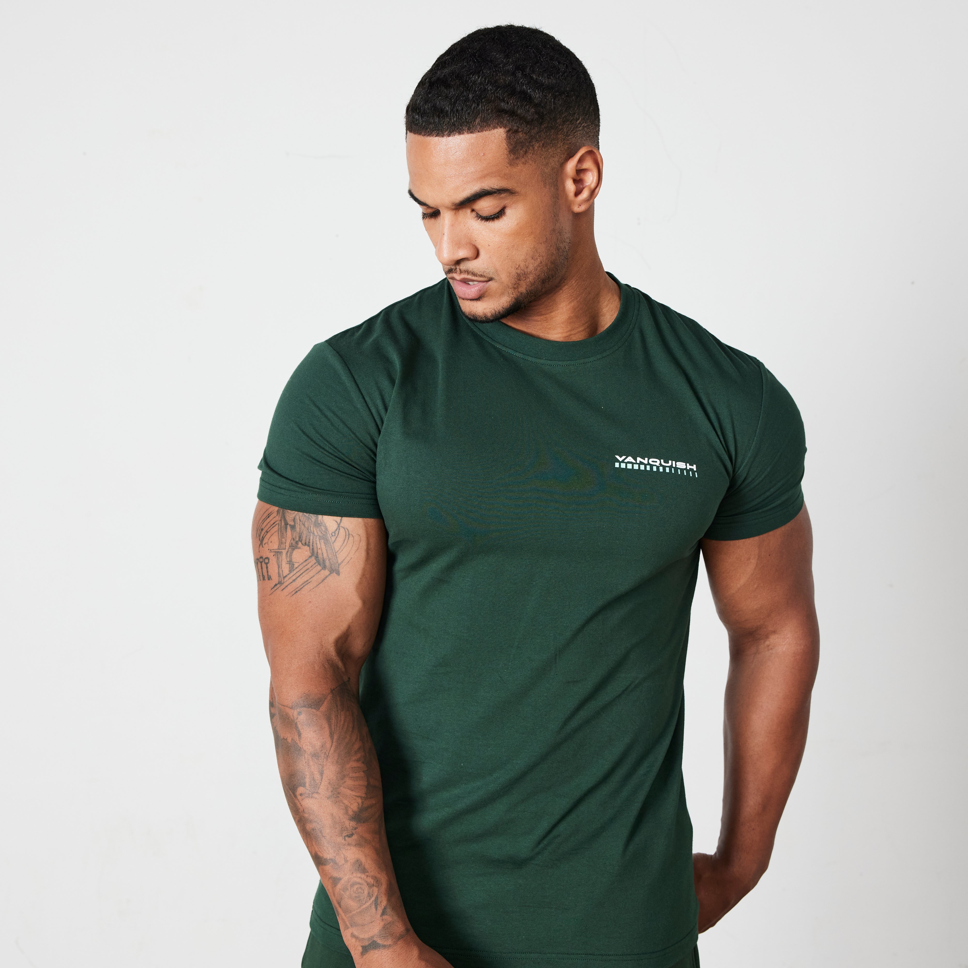 Vanquish Green Athletics Division Fitted T Shirt