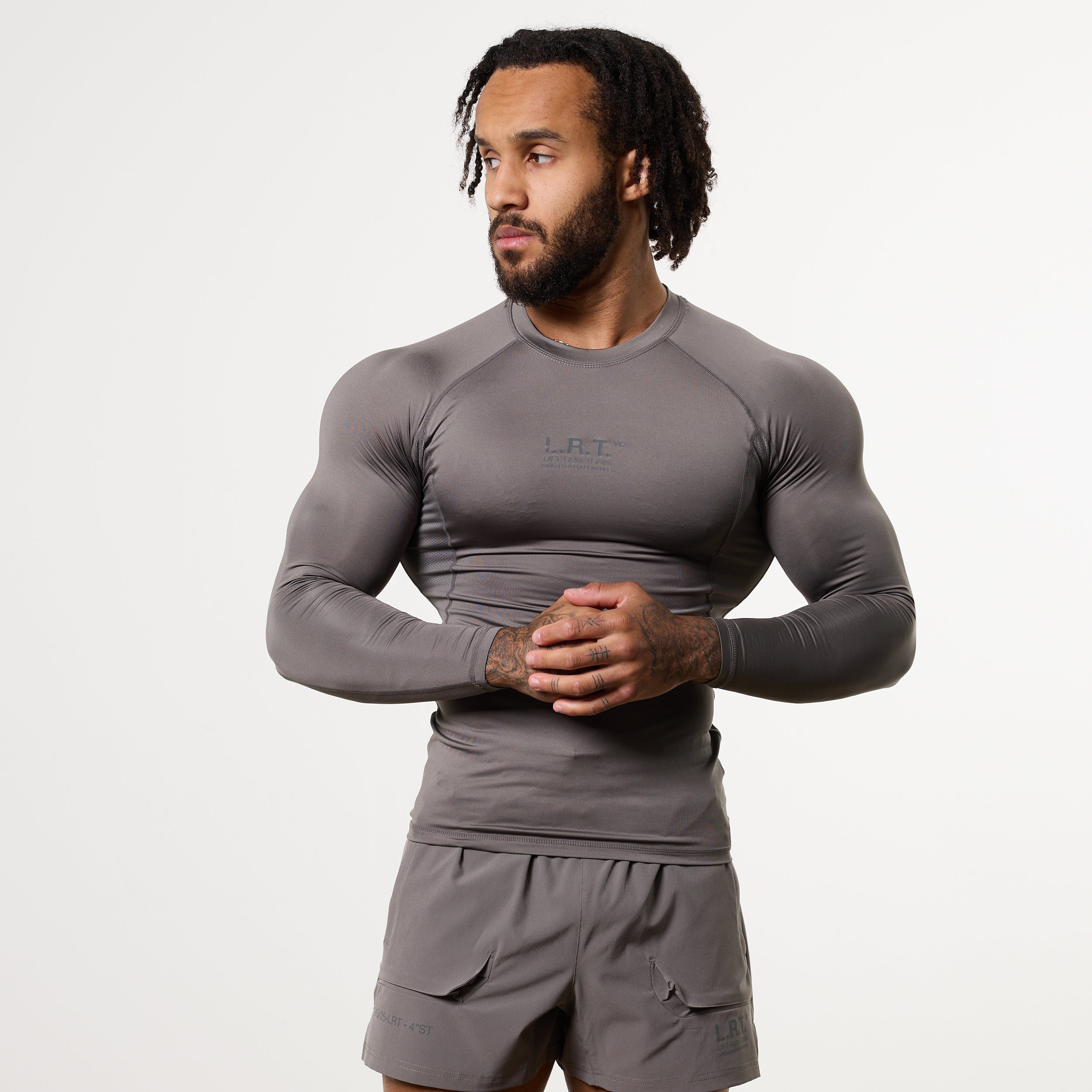 LRT Grey Performance Long Sleeve Base Layer Top