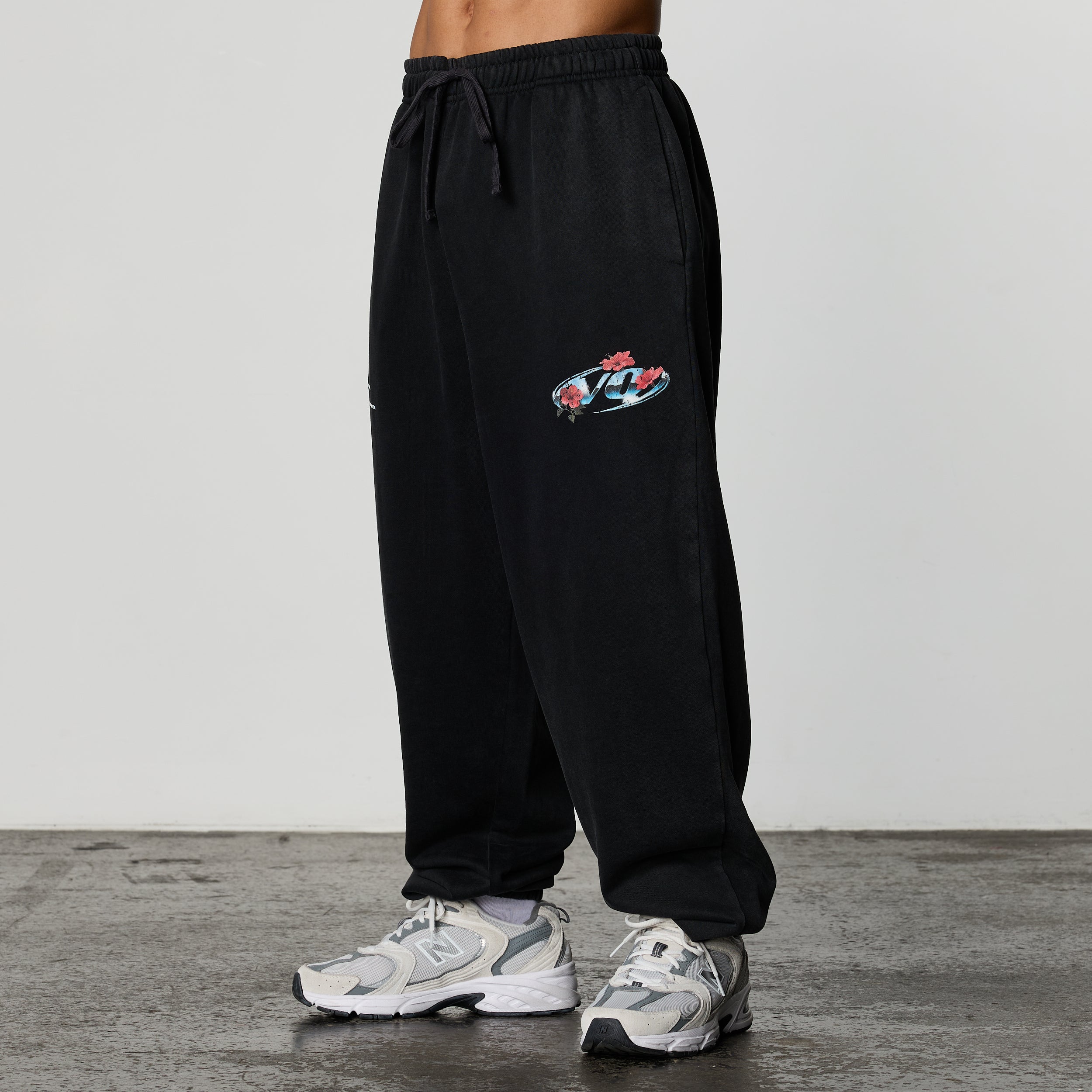 VQ x Shintaro Hibiscus Oversized Sweatpants
