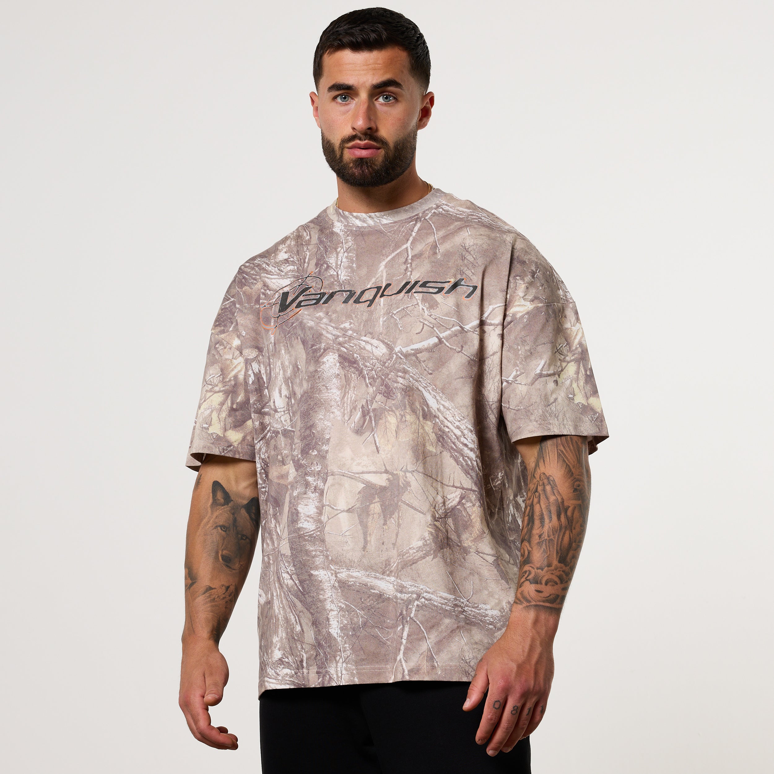 CAMO STONE OVERSIZED BOXY T SHIRT