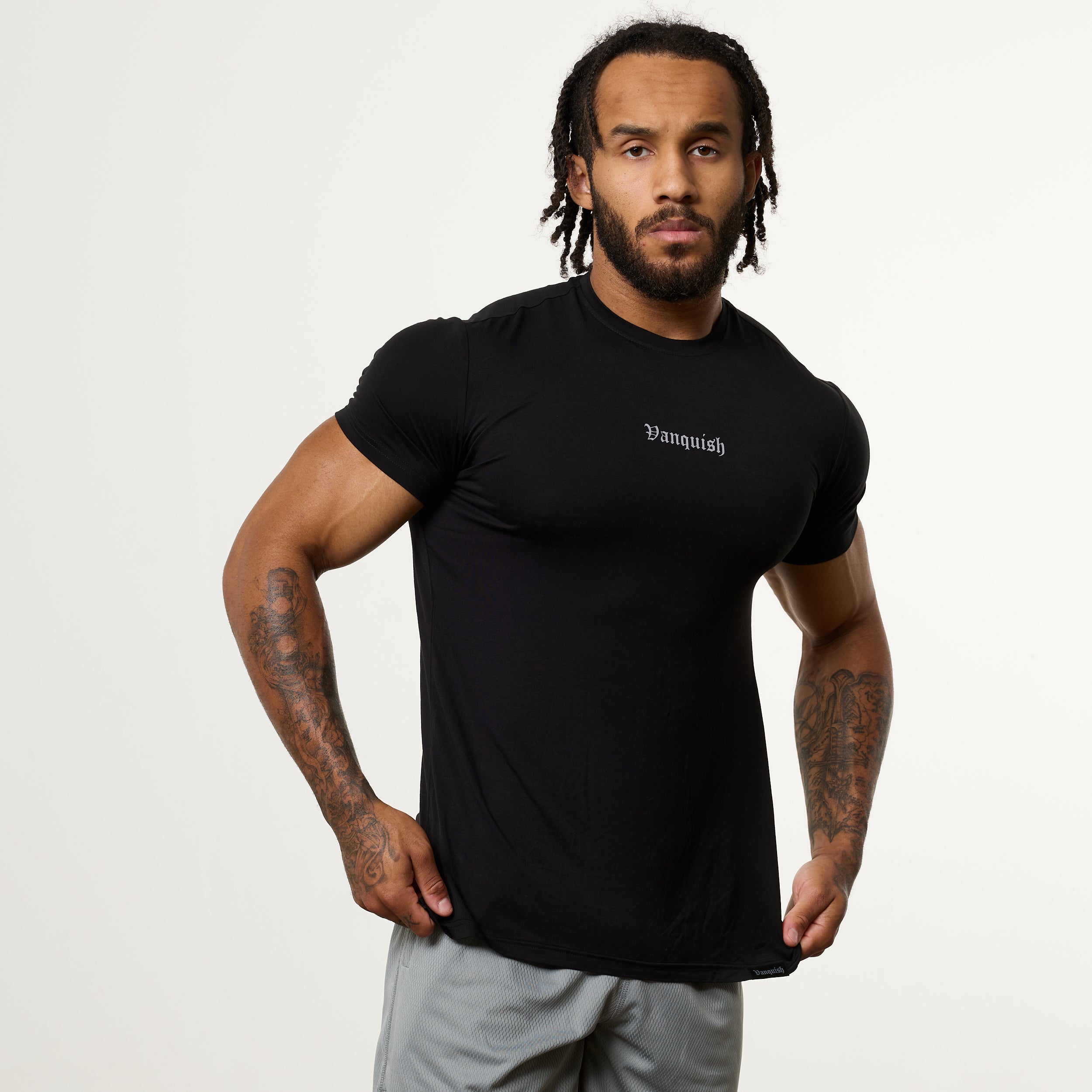 Vanquish Ultra Soft Black Slim Fit T Shirt