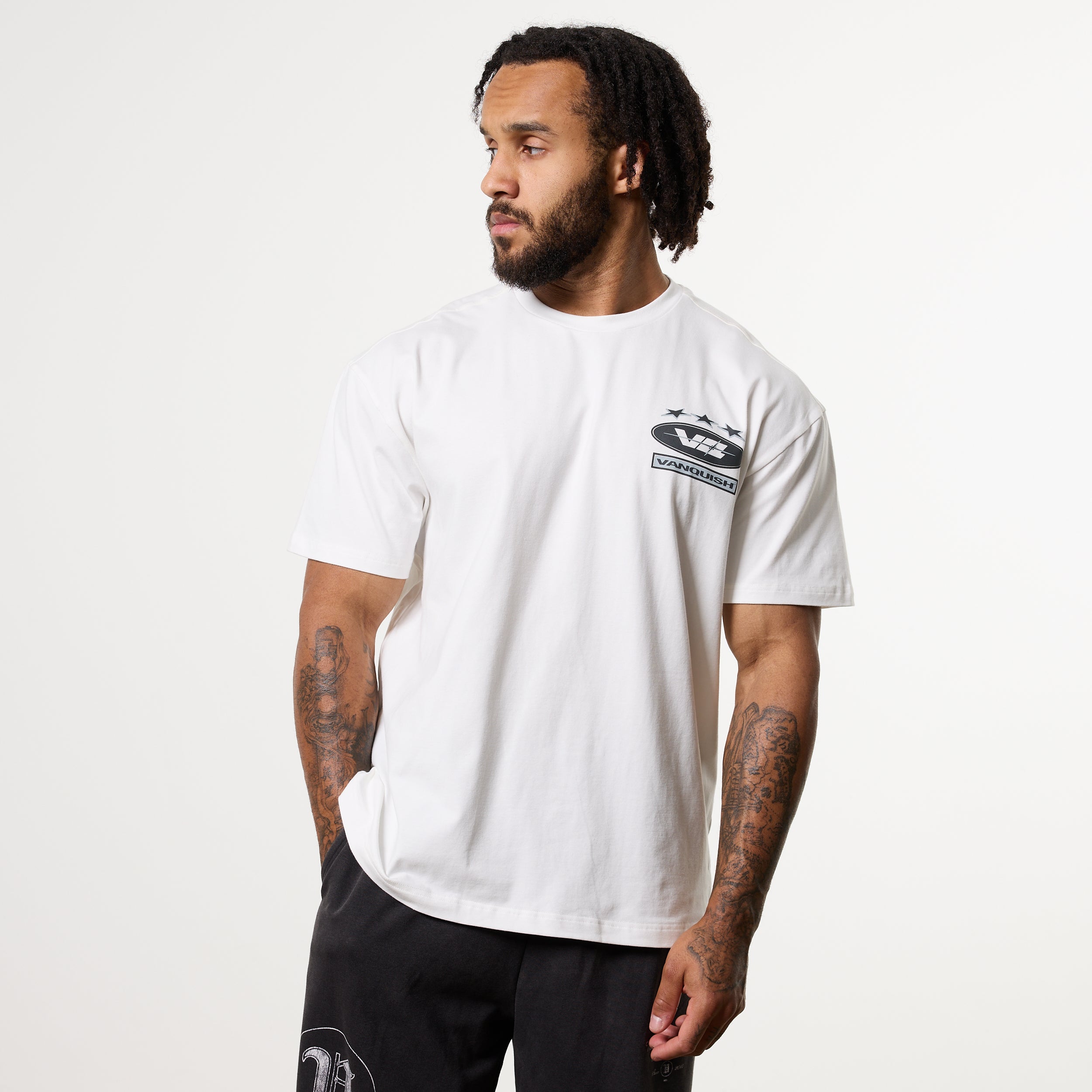 POWERLINE WHITE OVERSIZED T-SHIRT