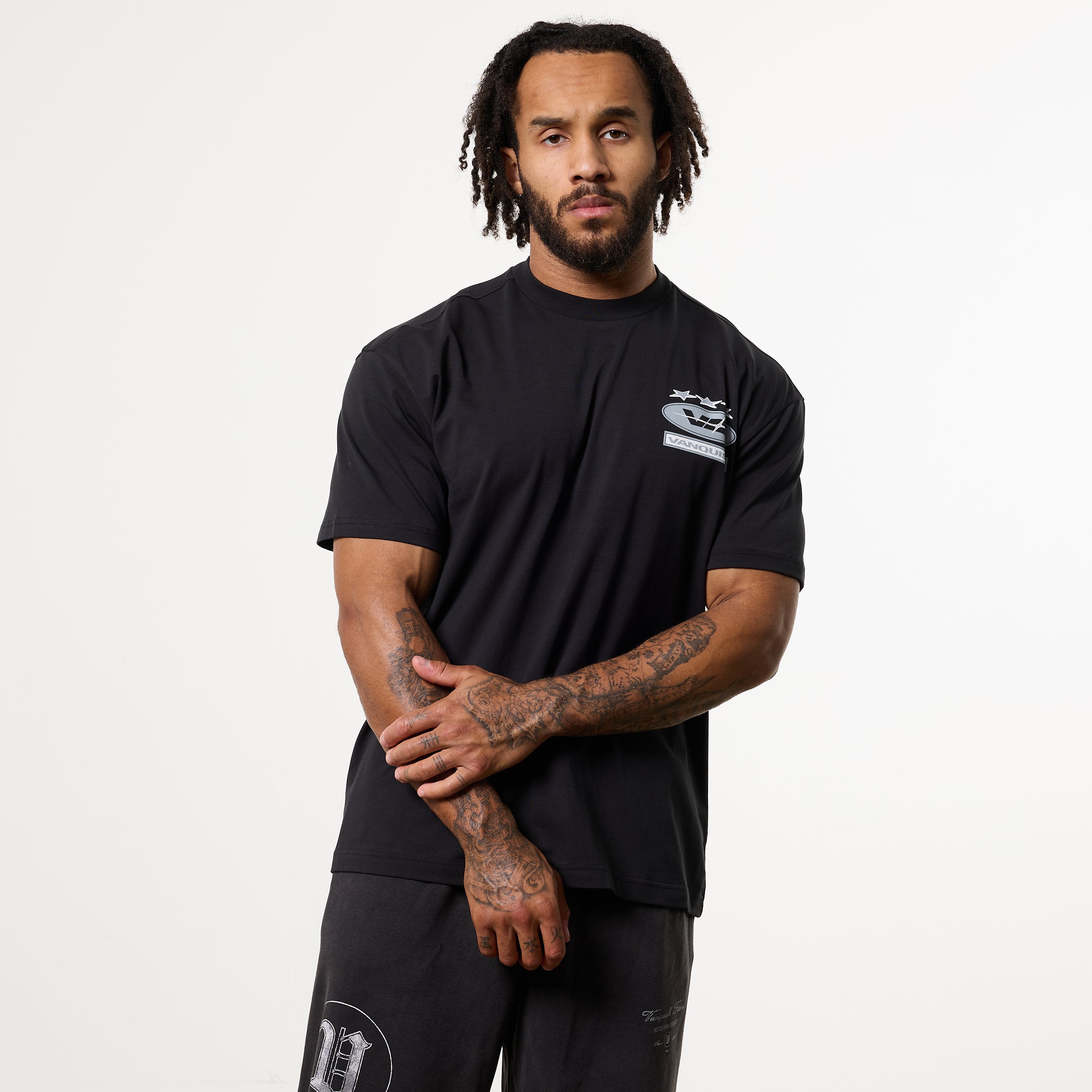 POWERLINE BLACK OVERSIZED T-SHIRT