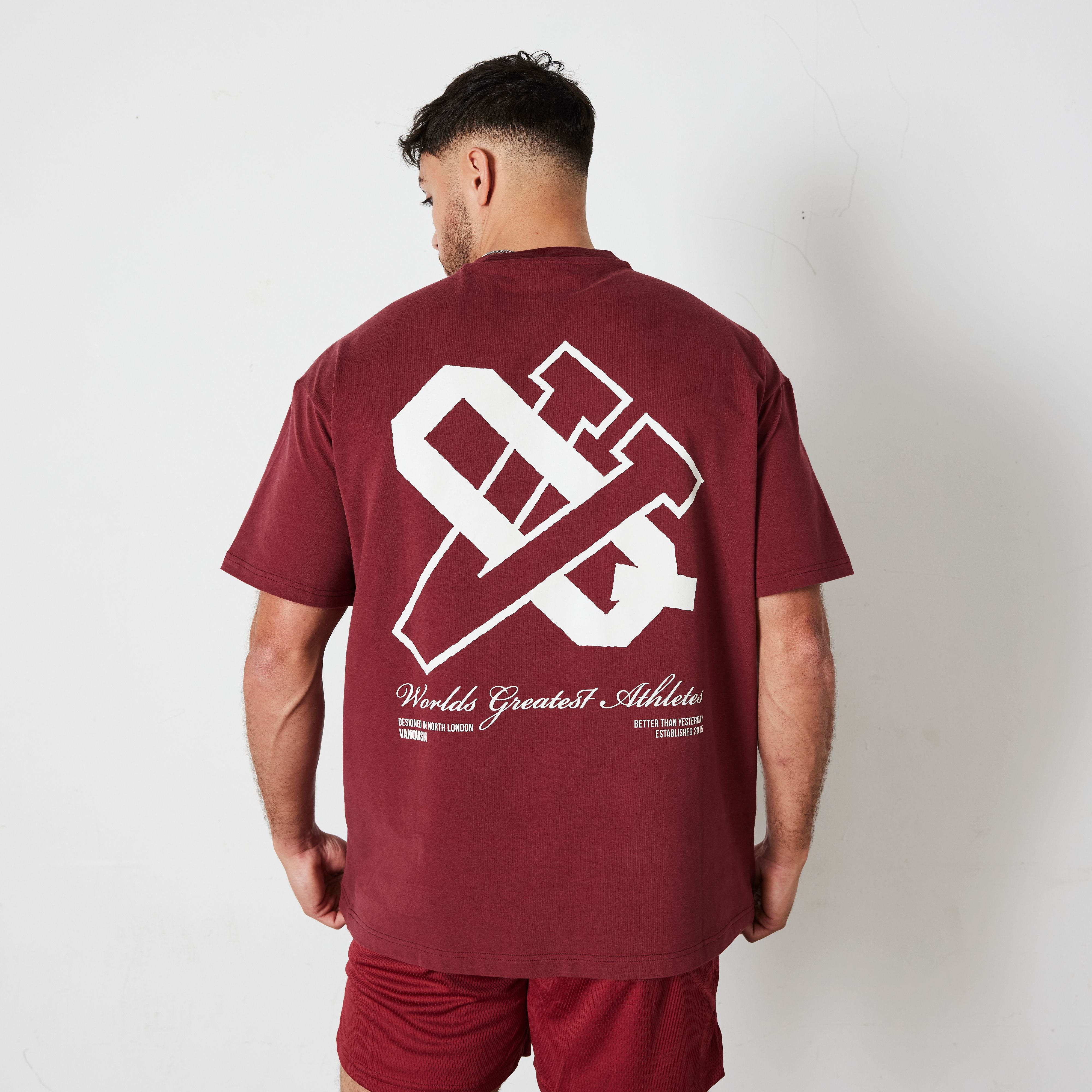 Vanquish TSP Deep Red VQ Oversized T Shirt