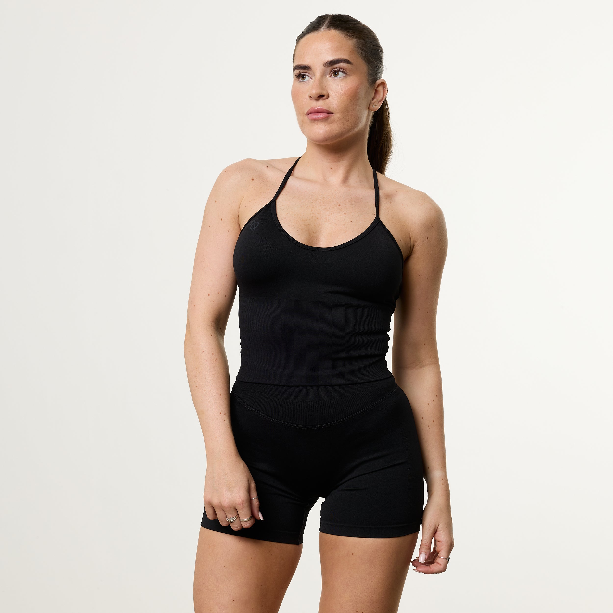 Vanquish Elevate V2 Black Seamless T Strap Top