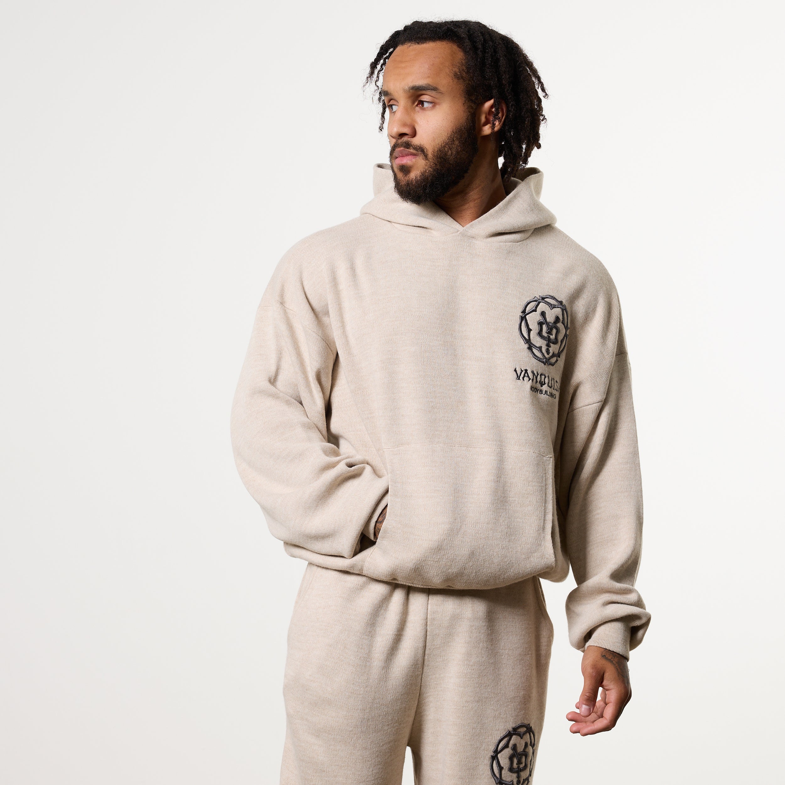 THORN KNIT OAT OVERSIZED HOODIE
