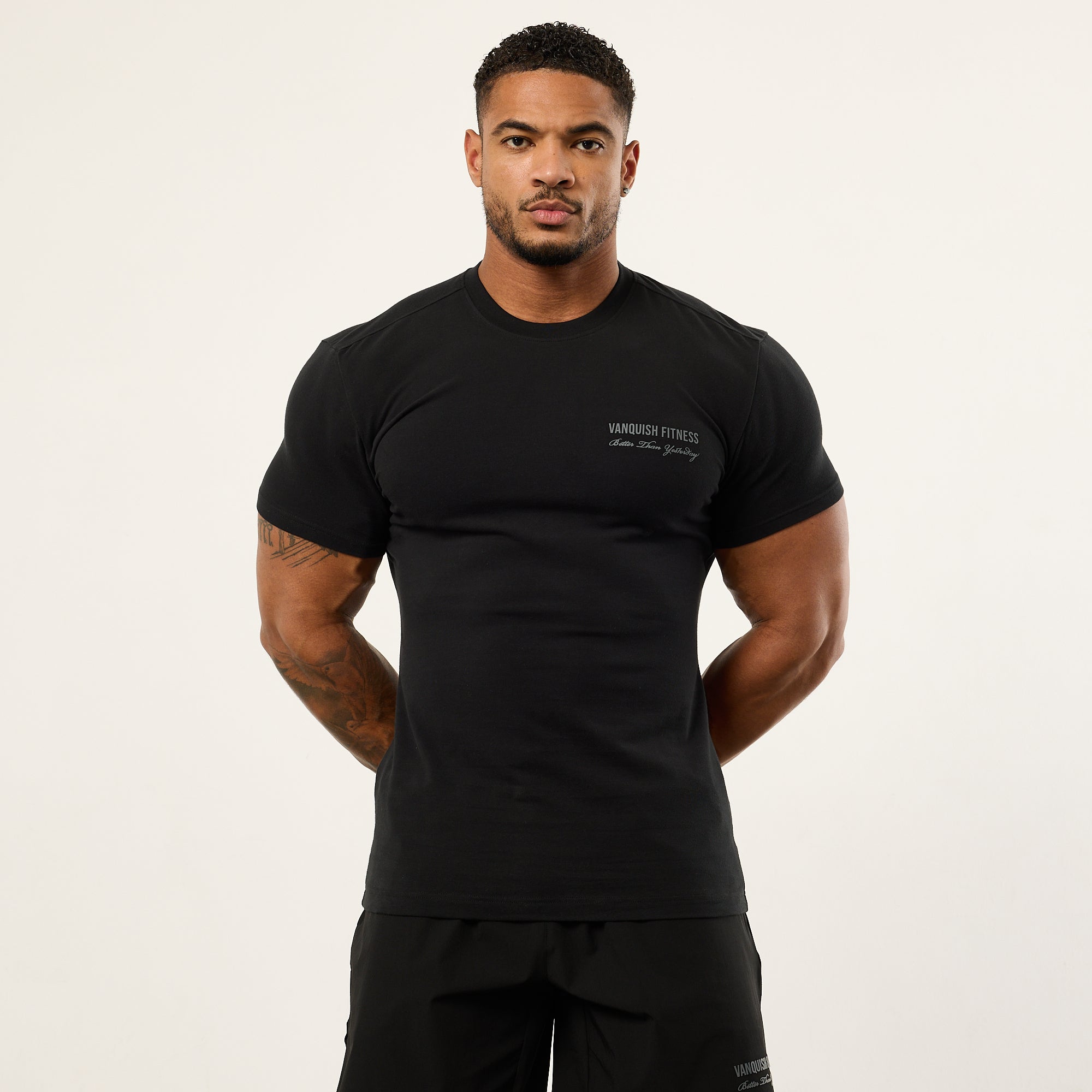 Vanquish Black Signature Fitted T Shirt