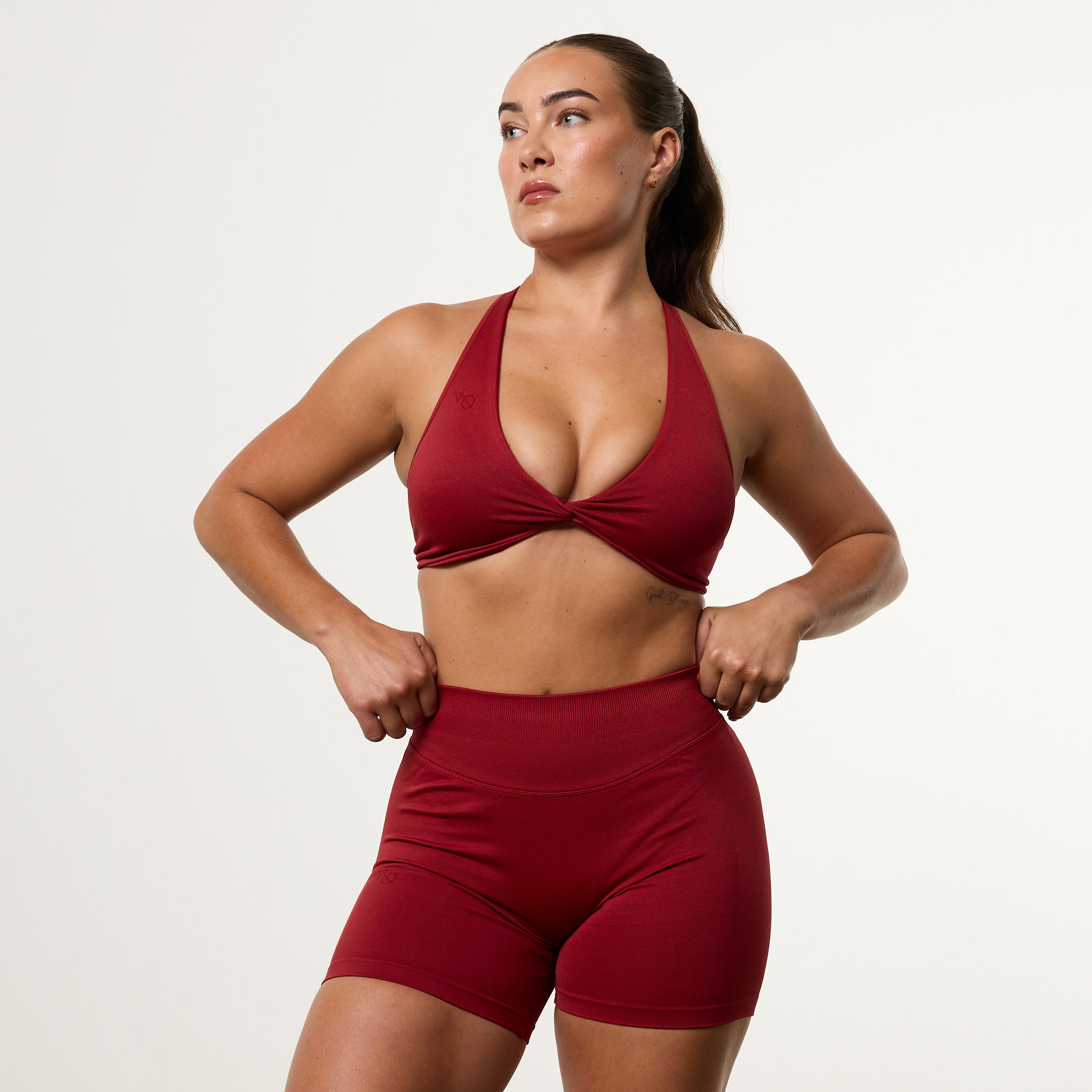 Vanquish Elevate V2 Scarlet Red Seamless Twist Front Bra