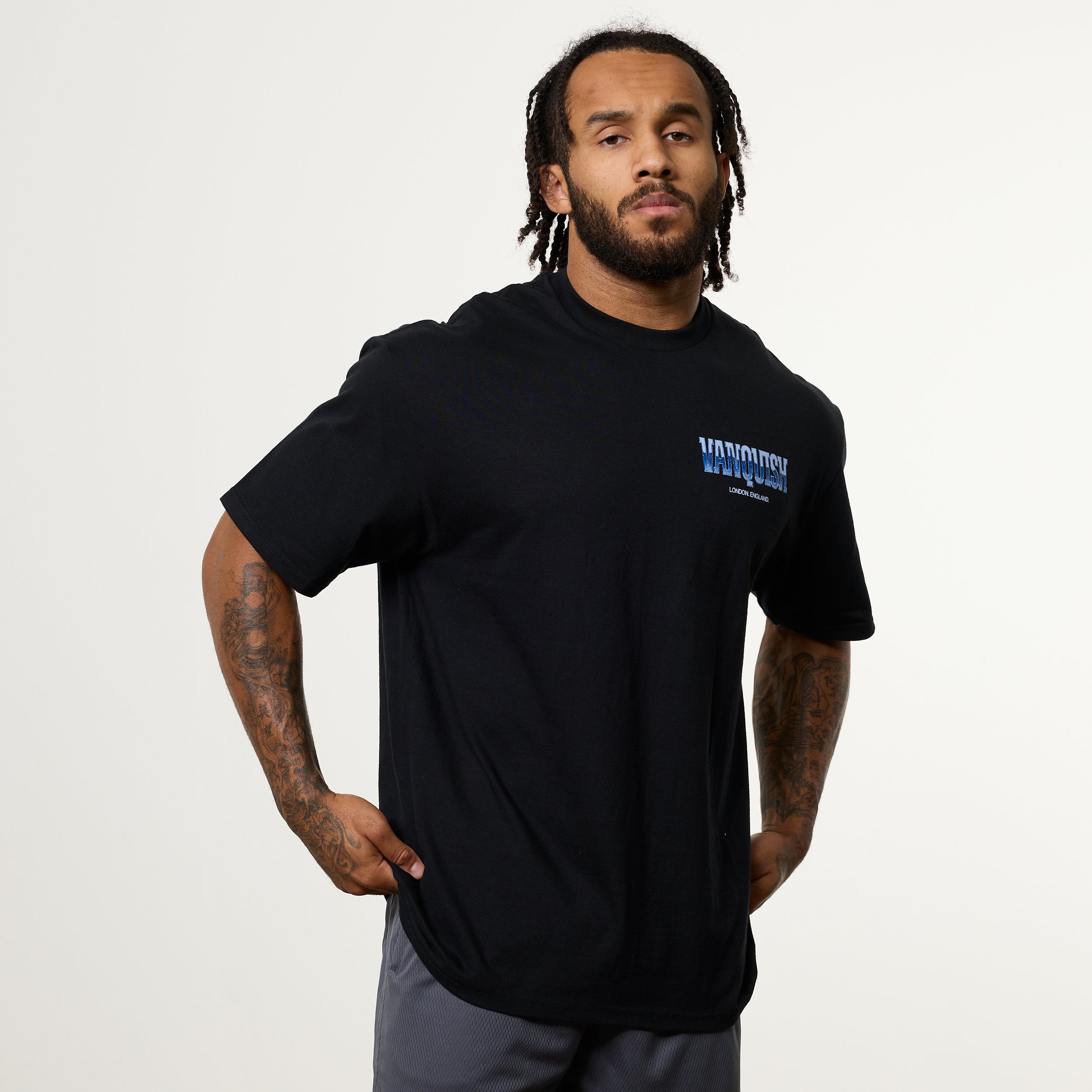 Vanquish Revolve Chrome Black Oversized T Shirt