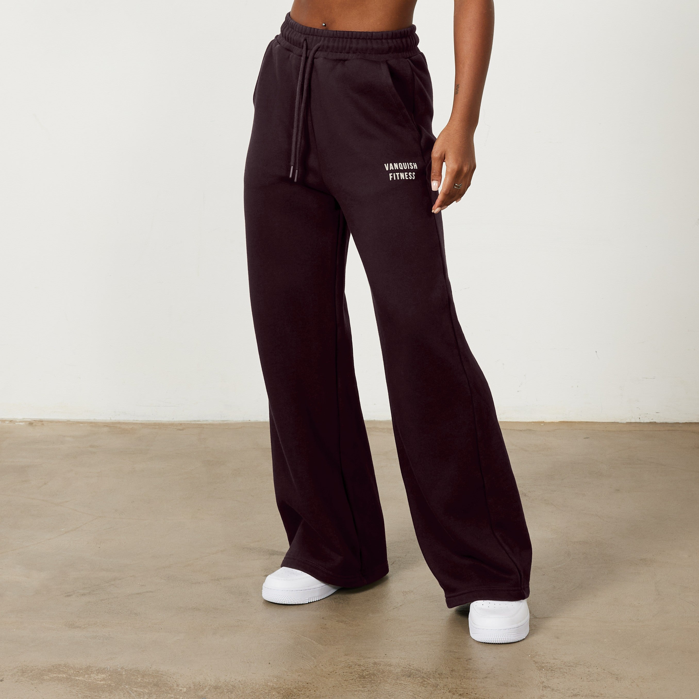Vanquish Rejuvenate Mocha Petite Wide Leg Sweatpants